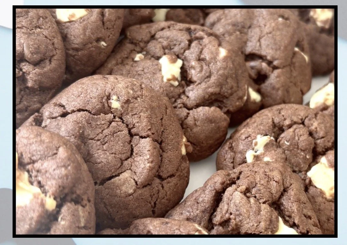 Triple chocolate cookie box
