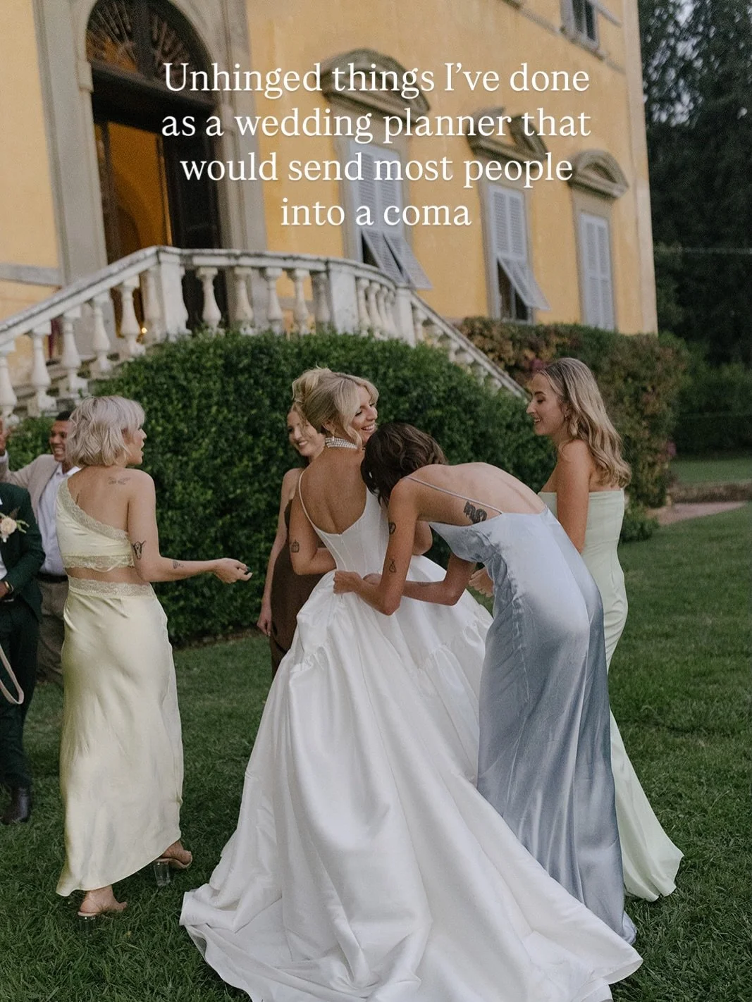 Some unhinged things I&rsquo;ve done as a wedding planner, just to name a few 😅

Being entrusted with a day this meaningful is never lost on me. Sometimes things don&rsquo;t go to plan, sometimes you go far beyond what&rsquo;s expected to bring a vi