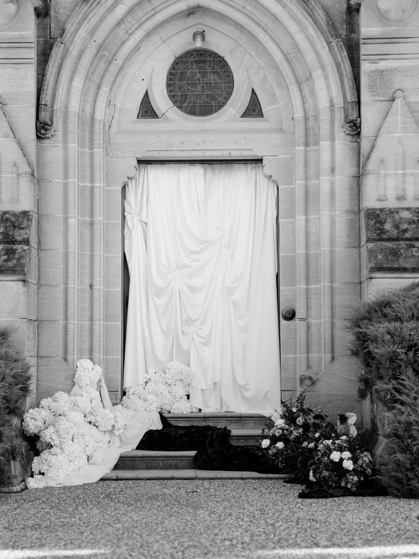 Fabric. is. everything. 🤍

It is one of my favourite tools to play with. It&rsquo;s so effective and when used right, it can completely change a space in the most unexpected ways.

For this ceremony design, the venue was already STUNNING so we didn&