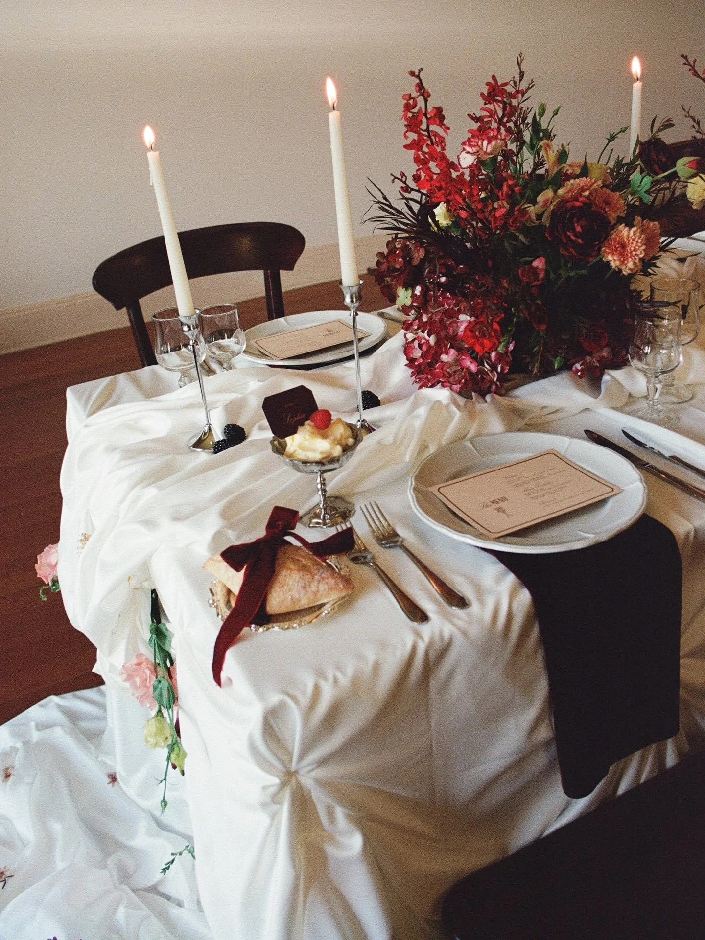 An intimate reception at The Abbey caught on film 🎞️ 

CREATIVE TEAM
Venue: @theabbey_qld
Planner &amp; Stylist: @vowsandthings
Photographer: @hannahredman_images
Cake: @cakes.from.florence
Florist: @to.forage
Content Creator: @bridalbliss_
Hair: @h