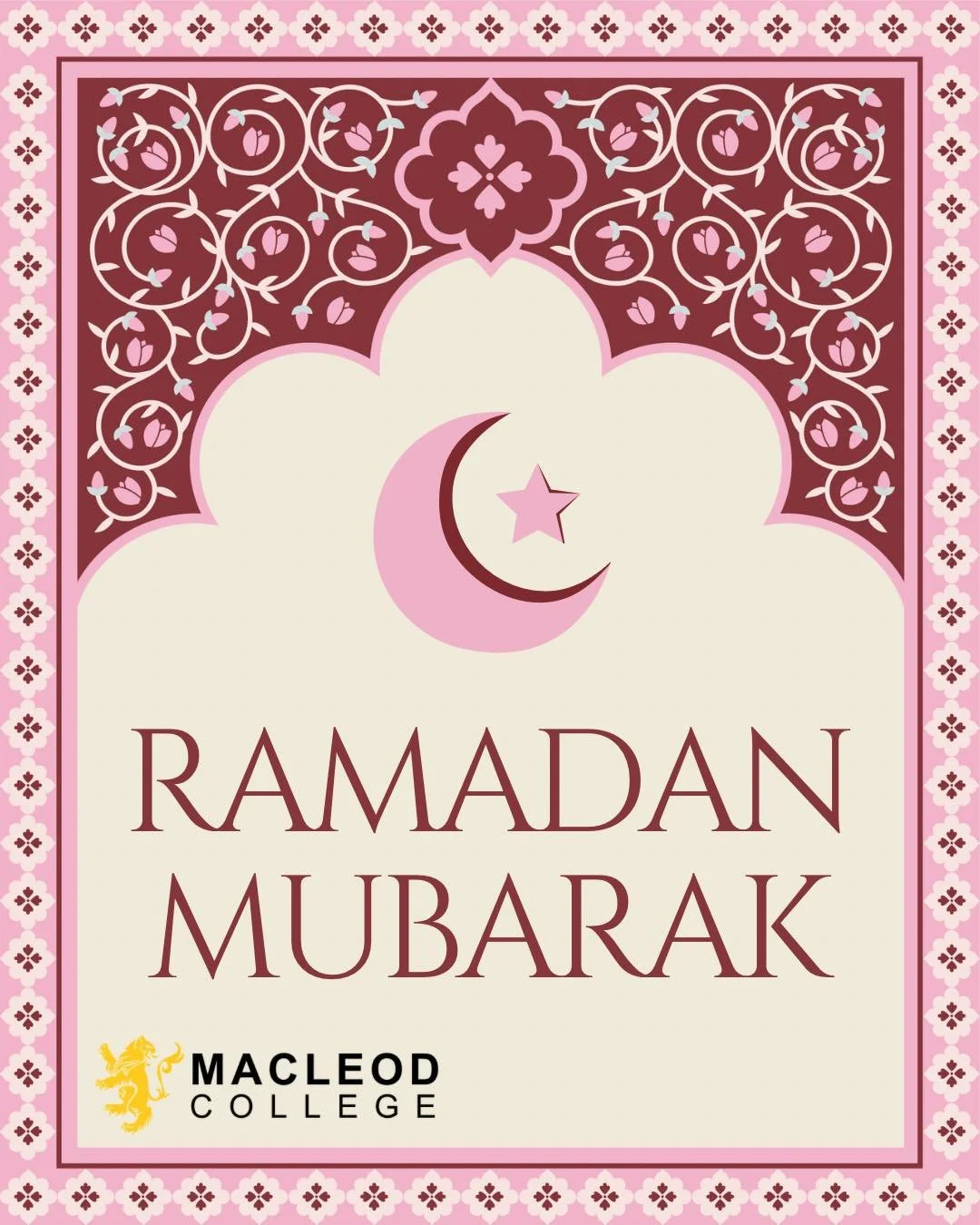 ✨ CONNECT ✨

Ramadan Mubarak! As the holy month of Ramadan begins, we extend our warmest wishes to all of our students, families, staff, and community members who are observing.  #macleod #macleodcollege #Ramadan #RamadanMubarak