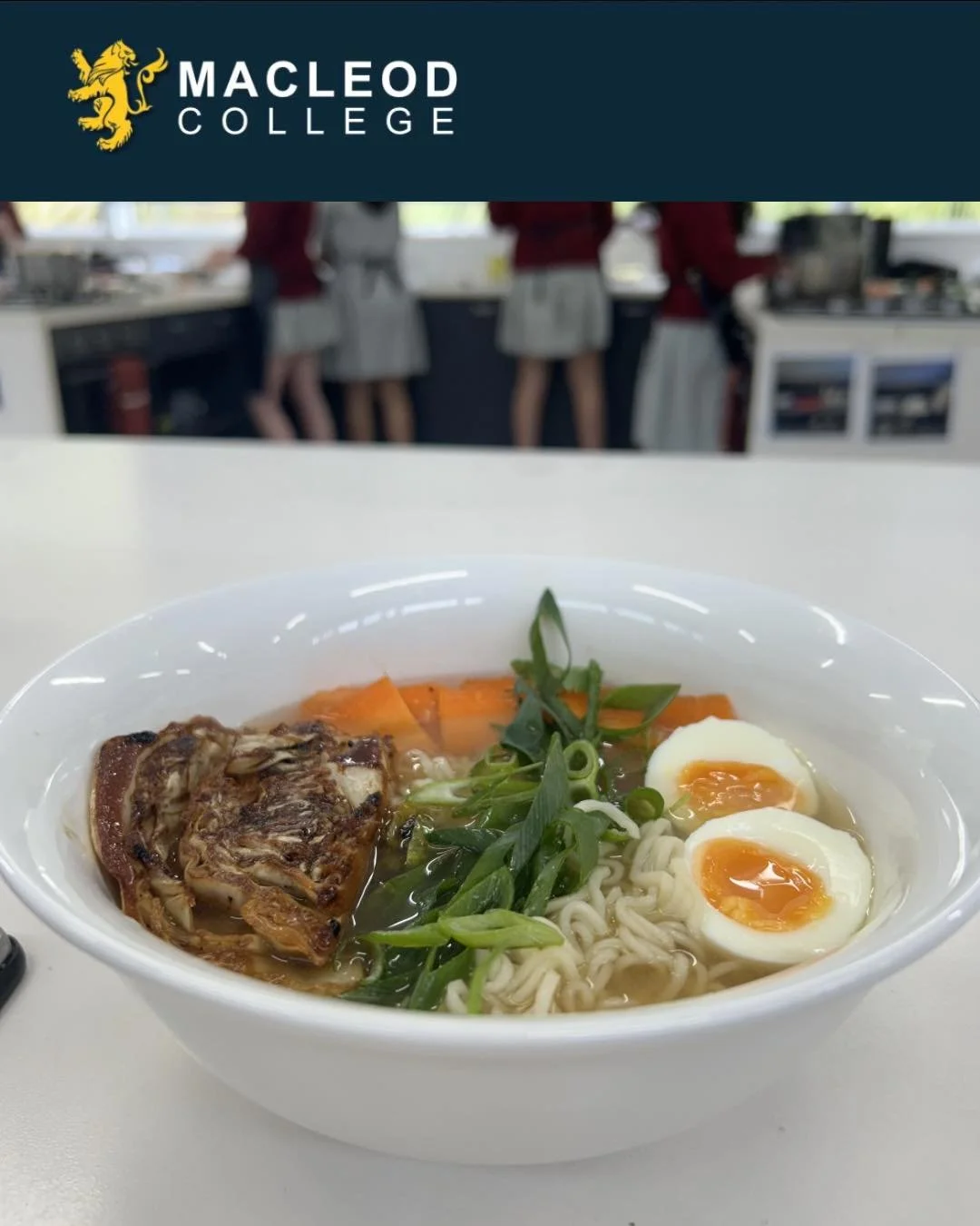 ✨ ACHIEVE ✨ 
Learning Look-In 
This week our Year 9 students designed their own ramen bowls, utilising precise techniques to create these delicious bowls of beauty!  #Macleod #macleodcollege #yum #ramen