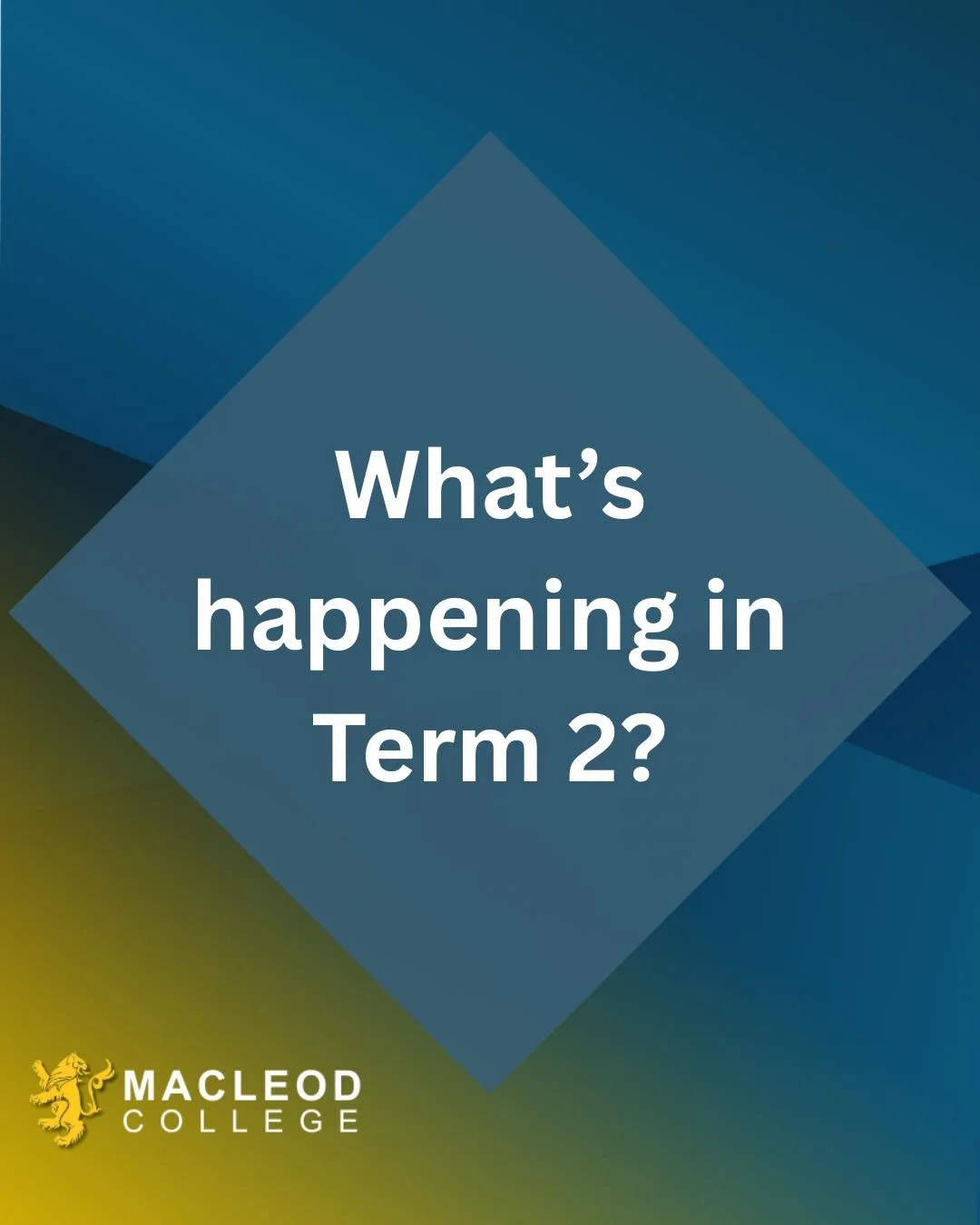 ✨ TERM 2 ✨ 
We have a very full Term 2 ahead of us! This is just some of the events and happenings we have to look forward to, on top of all of the excursions and sports teams heading out! 

Please note the Curriculum Day on Thursday 30th April is st
