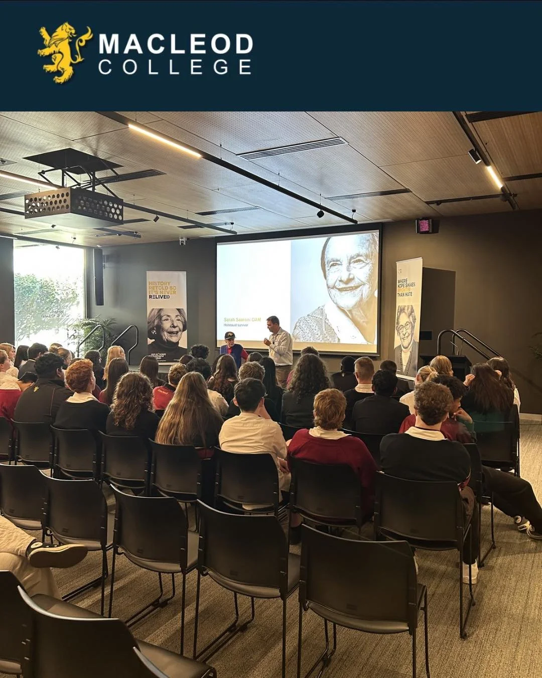 ✨ RESPECT &amp; CONNECT ✨ 

Last week our Year 10 History students went to the Melbourne Holocaust Museum and had the honour of listening to Sarah Saaroni, a Polish-born Holocaust survivor, tell her incredibly brave story. Our students were able to a