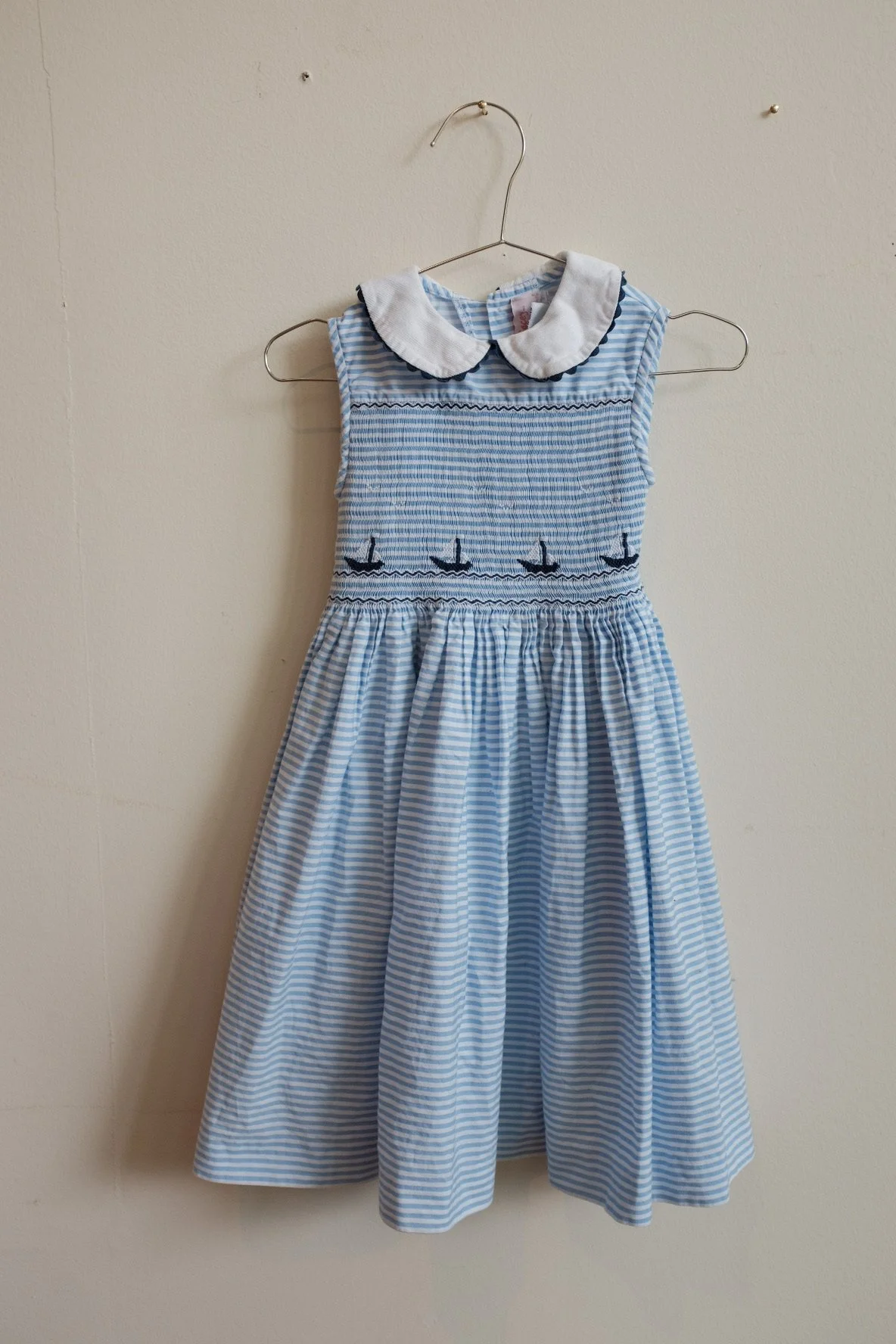 Emily Lacey Smocked Sailboat Dress 3Y