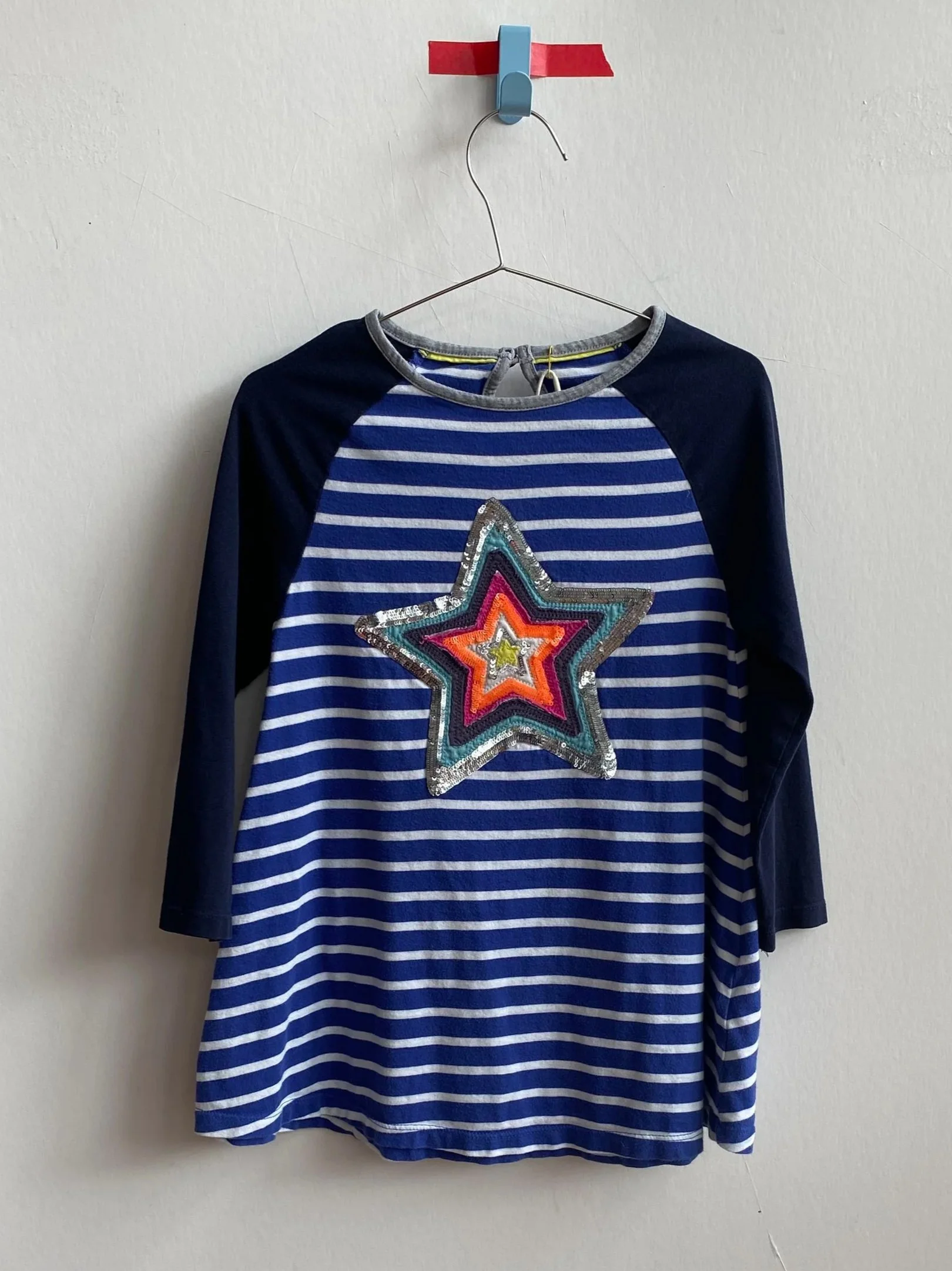 Mini Boden Star Shirt Dress 3-4Y