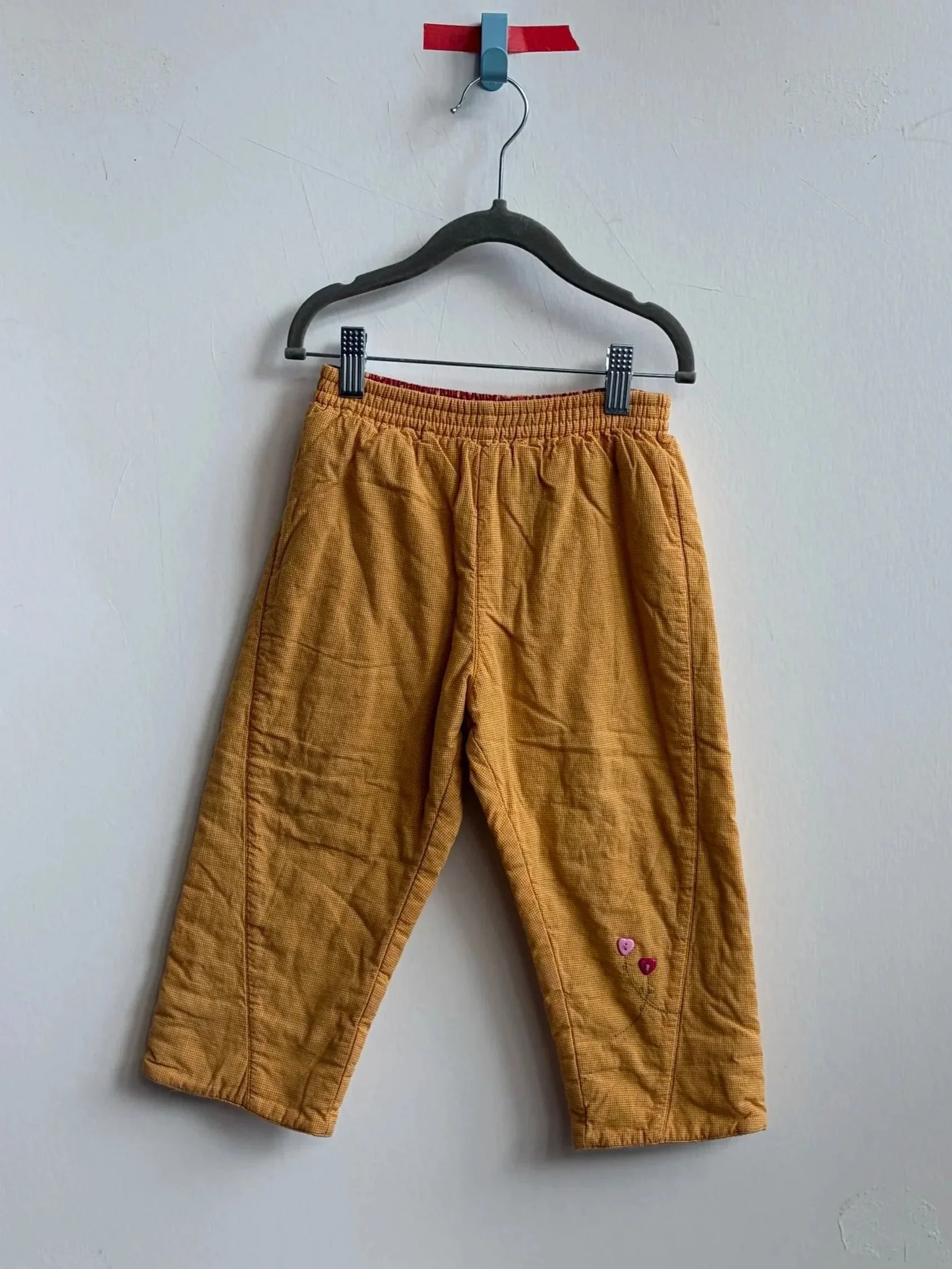 Baby Mini by Catimini Quilted Yellow Pants 3Y - Vintage