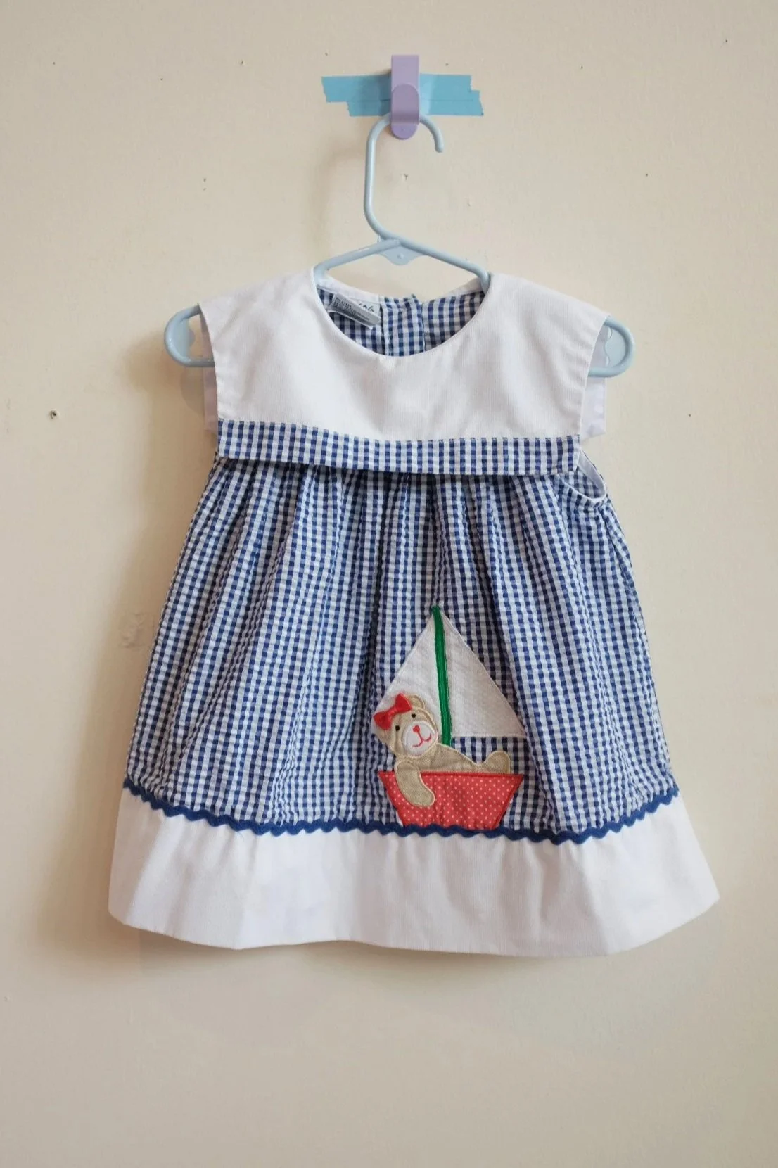 Samara Gingham Dress + Bloomer Set 24M
