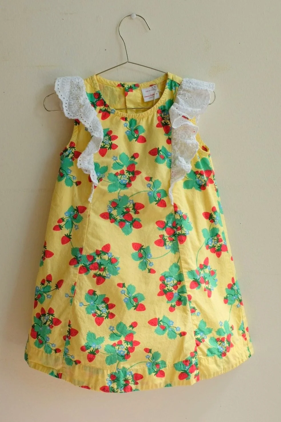 Hanna Andersson Strawberry Lace Dress 4Y