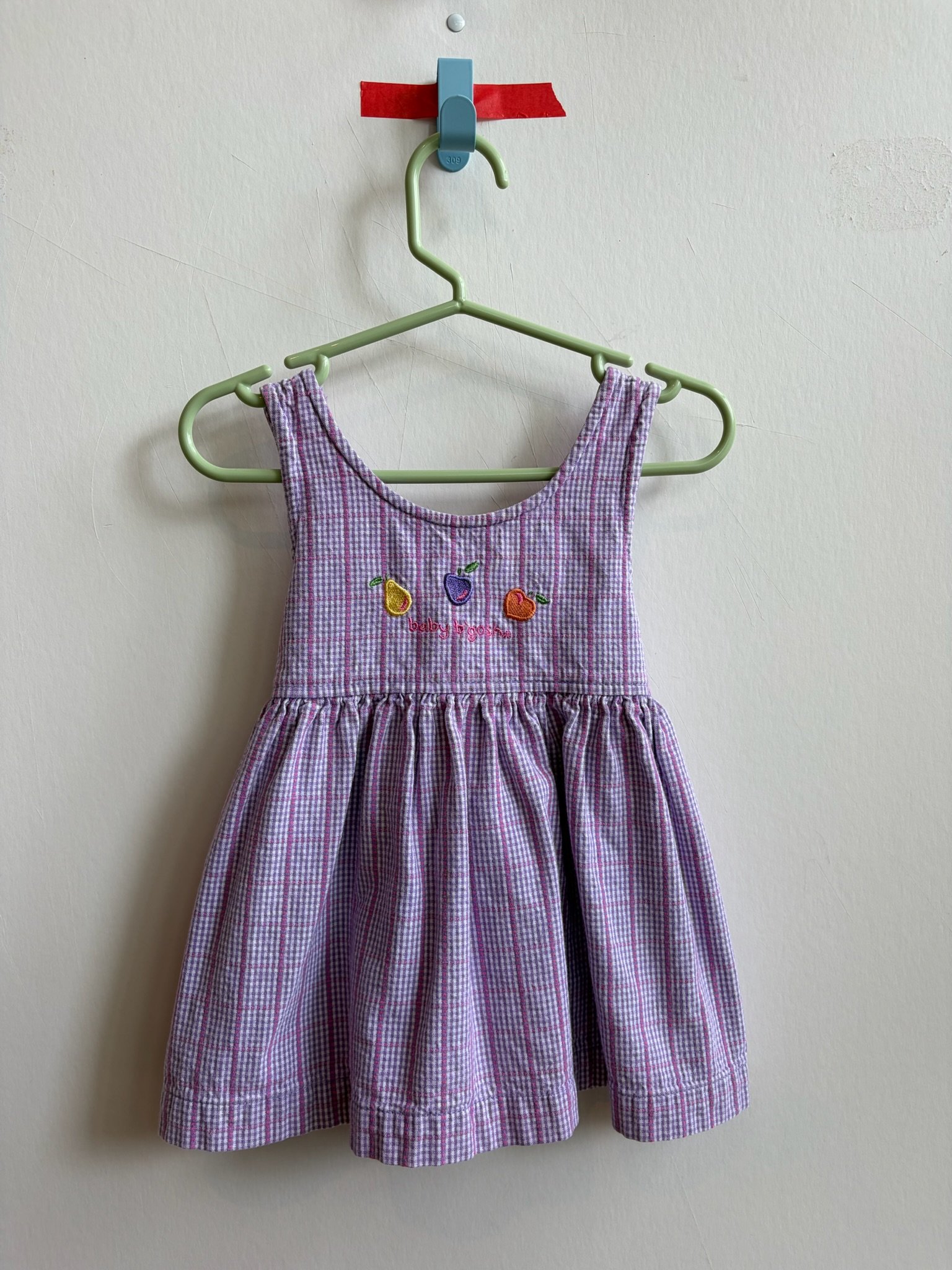Baby B'Gosh Purple Plaid Jumper 18 months