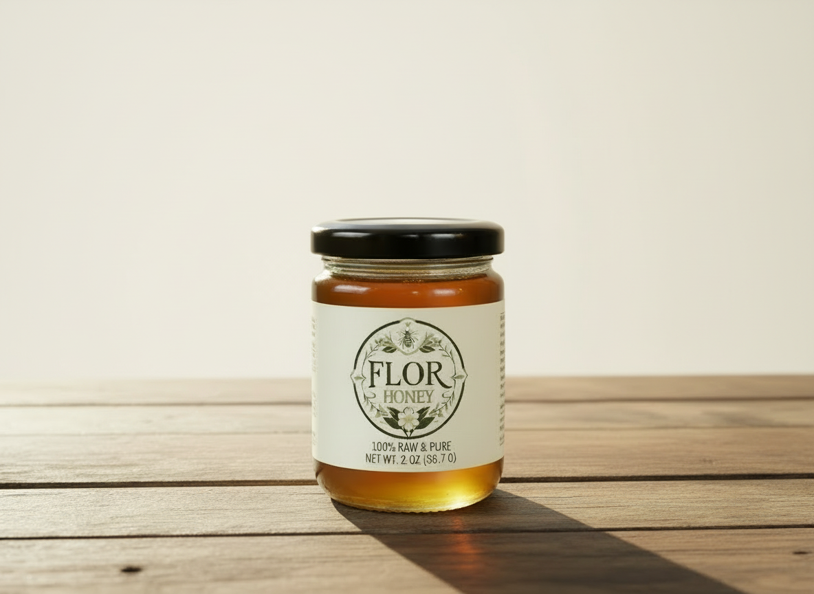 Flor | 100% Raw & Pure Premium Honey 2 oz SAMPLE
