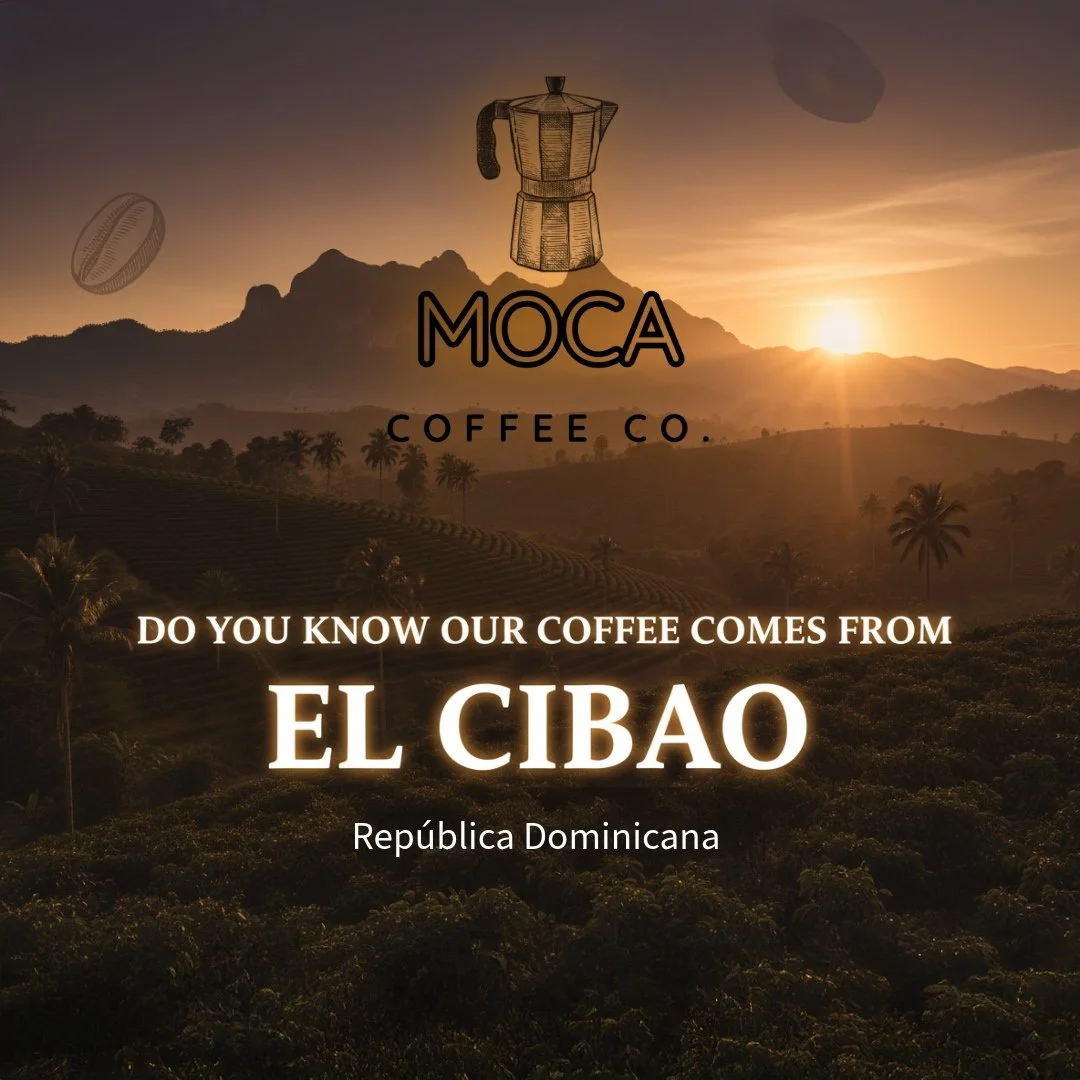 Pure El Cibao magic, straight from the Dominican Republic's most breathtaking mountains. Your cup deserves this ultimate freshness! www.mocacoffeeco.com