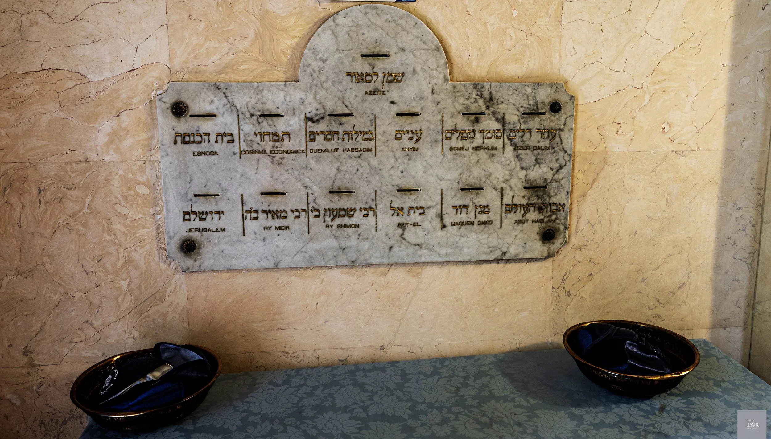 Charity Boxes at Lisbon Synagogue