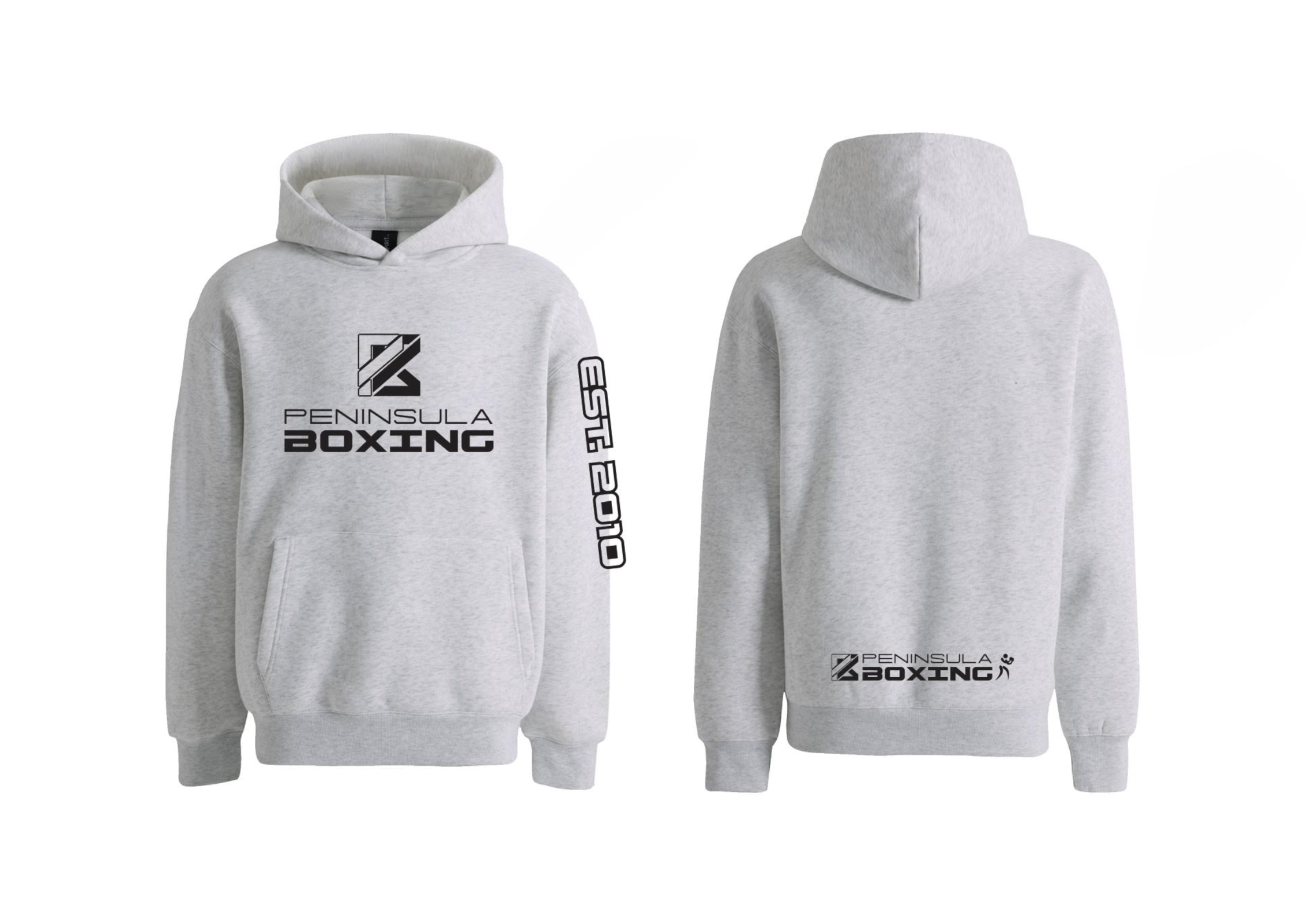 Peninsula Boxing Hoodie White Marle.png
