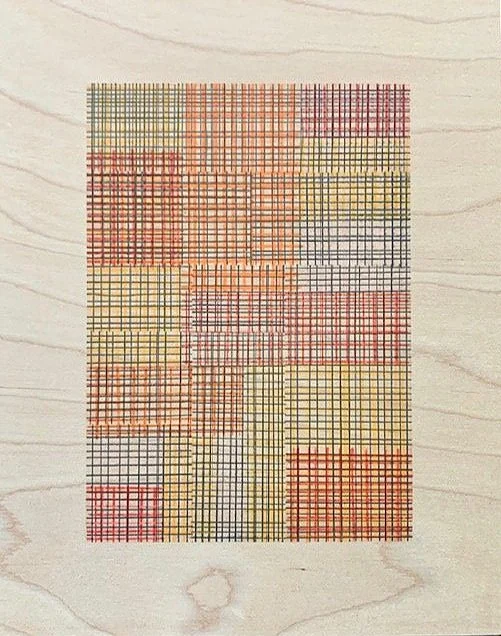 Grid 100072505, 8x10, Pencil on Wood Panel, 2025