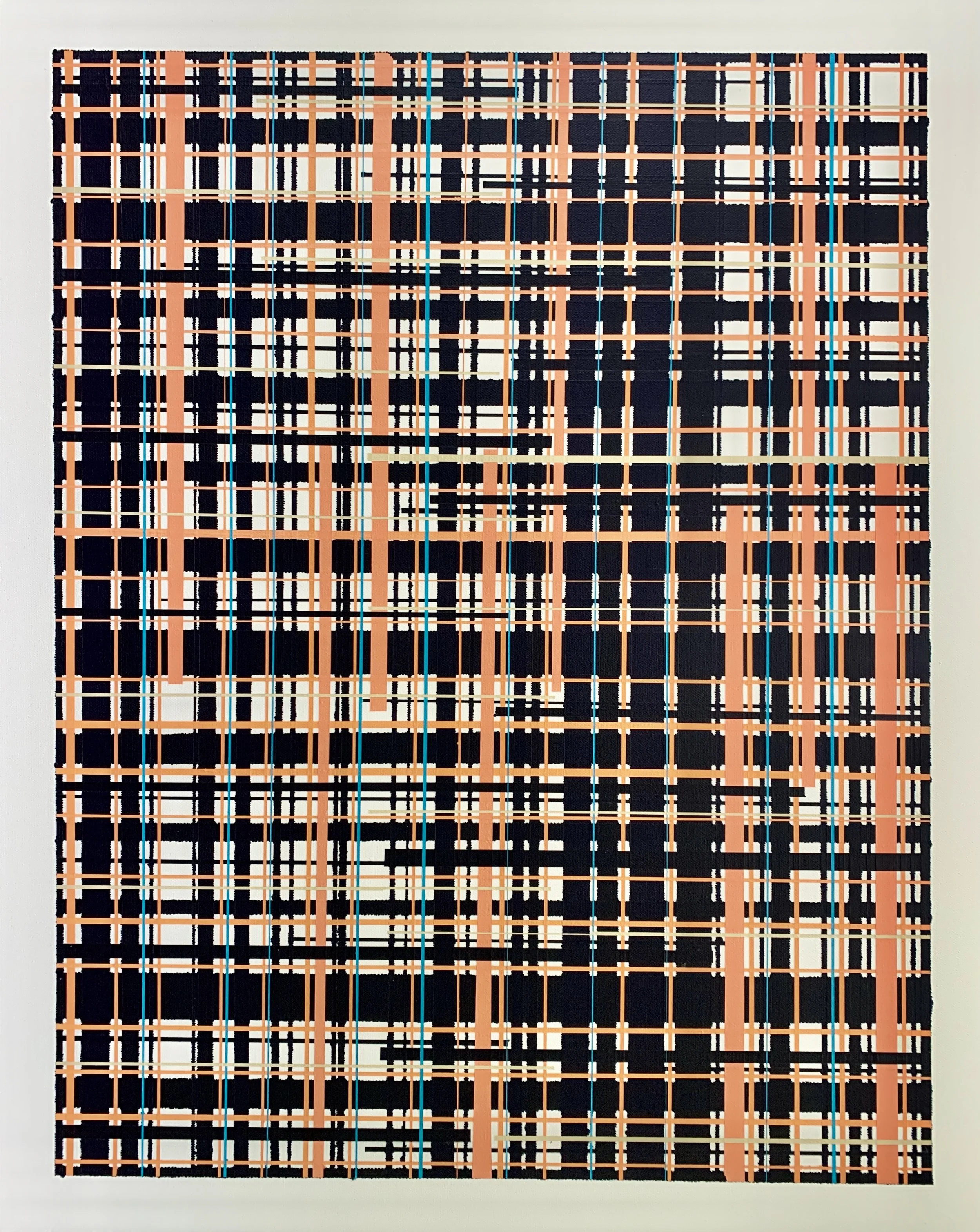 Media Break 8, 24x30, Acrylic on Canvas, 2026