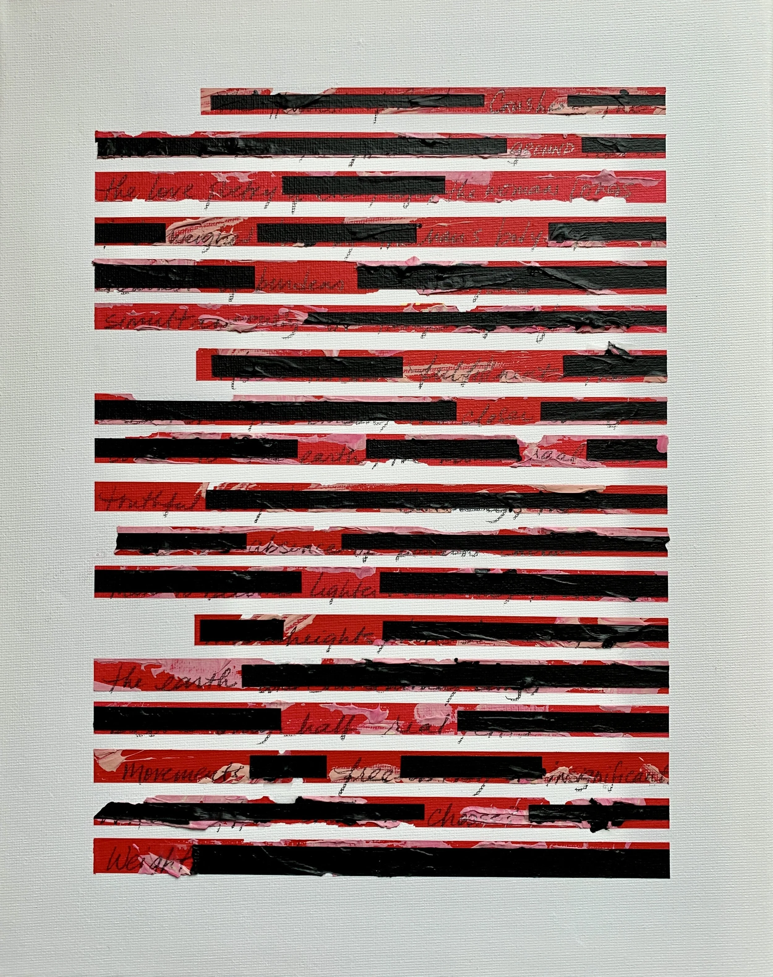 MK Filtered, 11x14, Acrylic & Pencil on Canvas, 2026