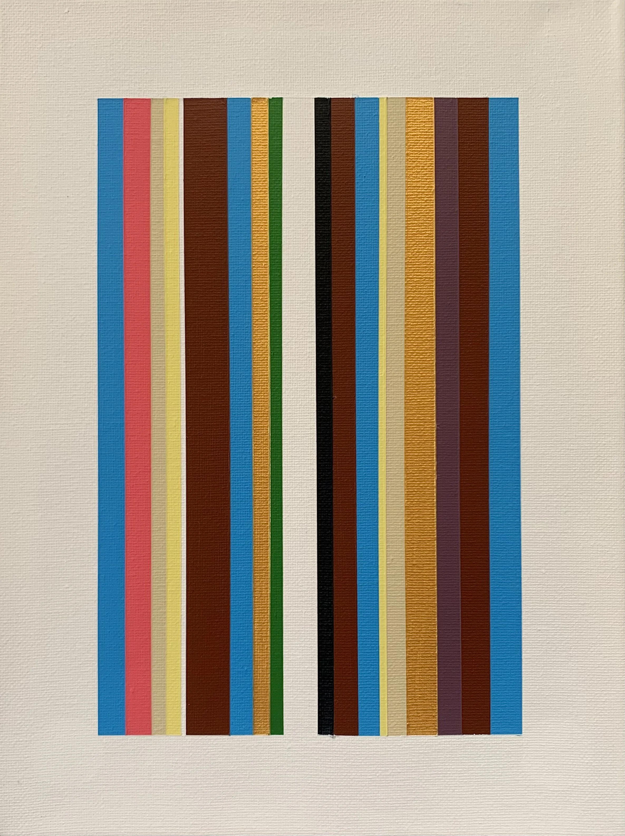 Color 100102550, 9x12, Acrylic on Canvas, 2025