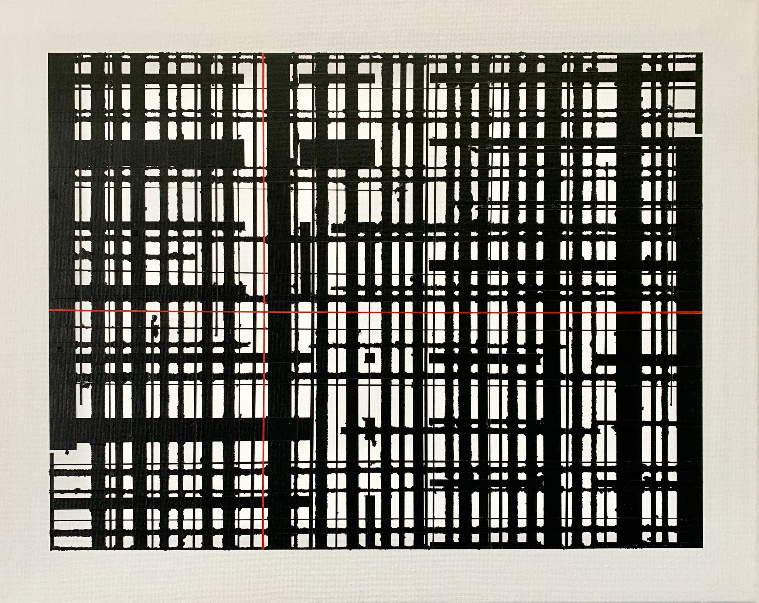Media Break 7, 16x20, Acrylic on Canvas, 2026