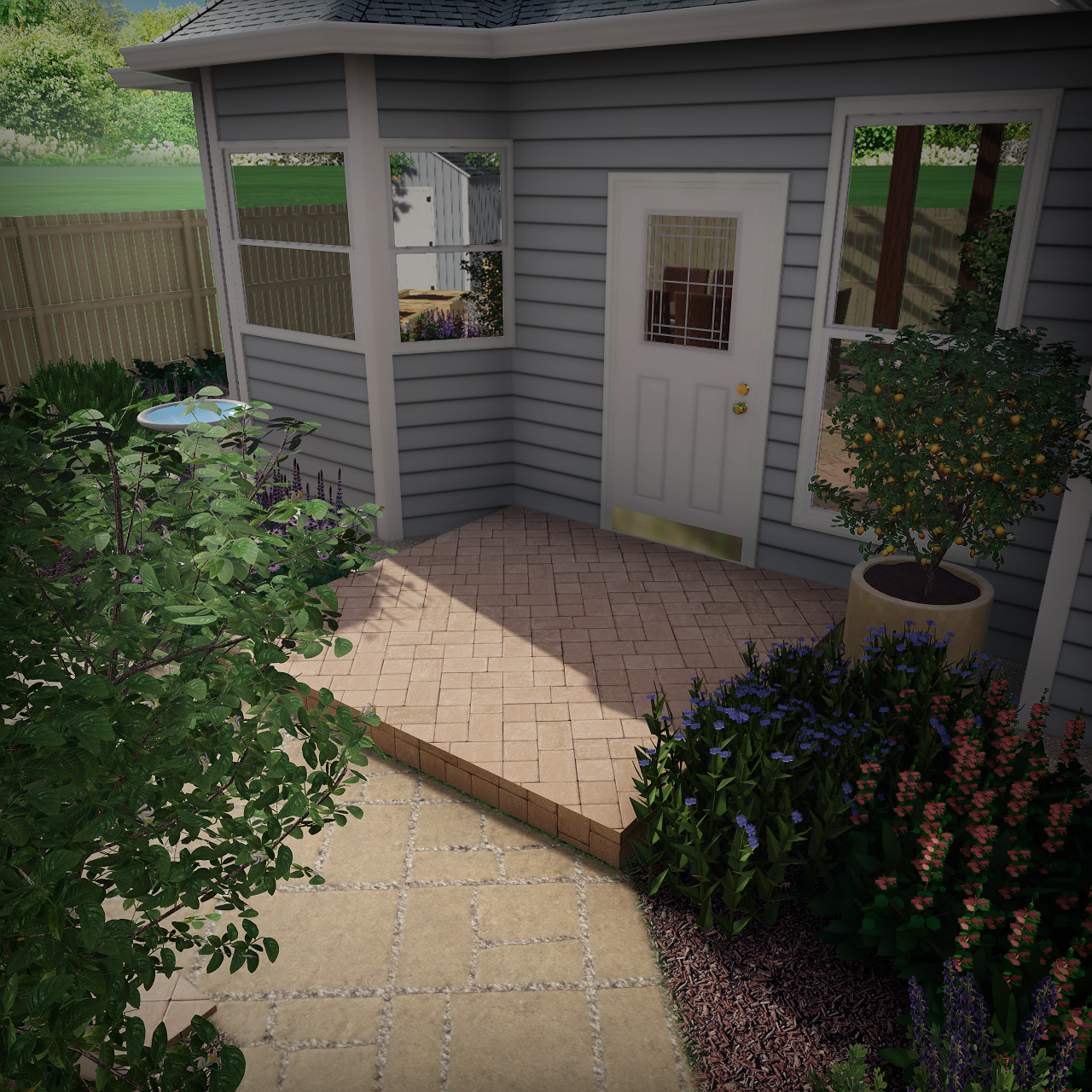 2. Garden Landing - Hardscaping and Plantings.png