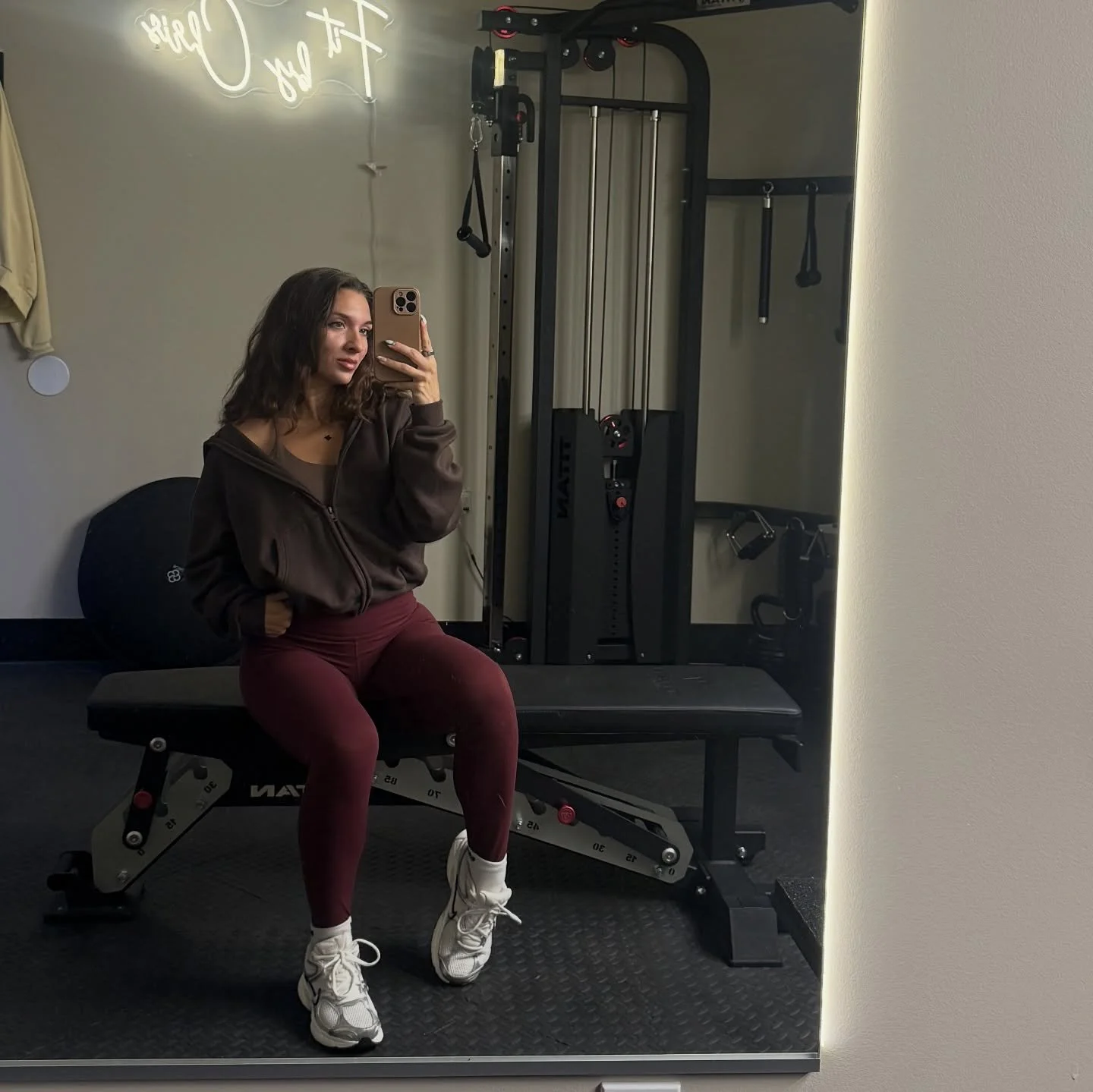 Recent gym looks 🖤 She&rsquo;s an outfit repeater !