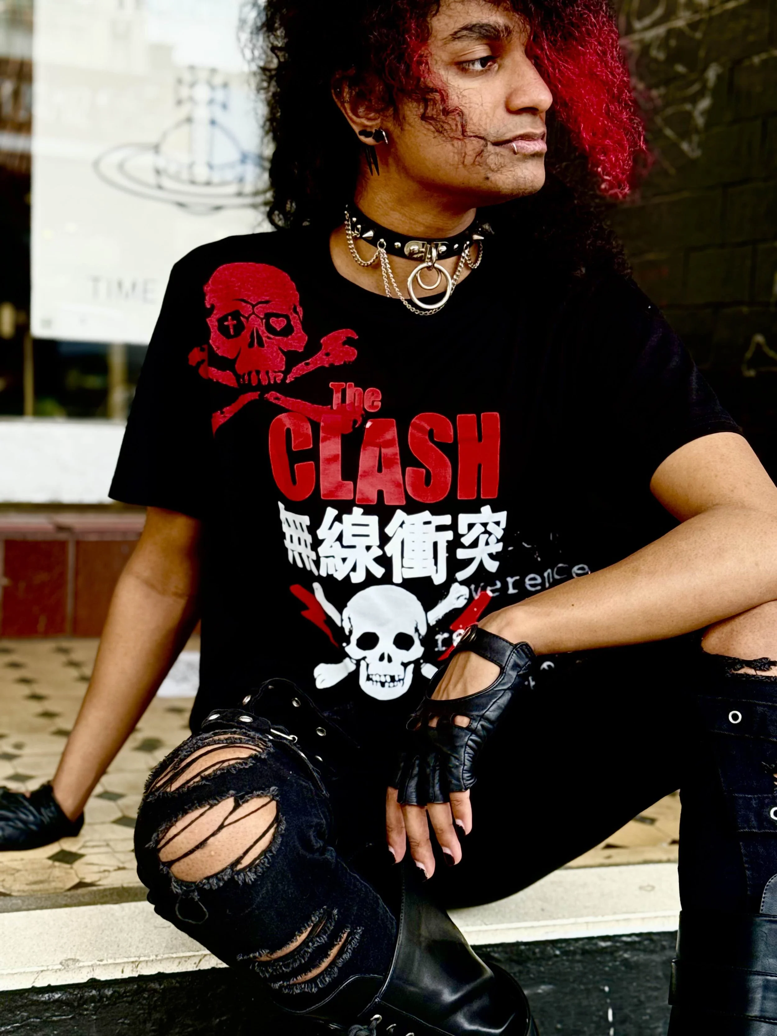 radio clash band tee/muscle shirt