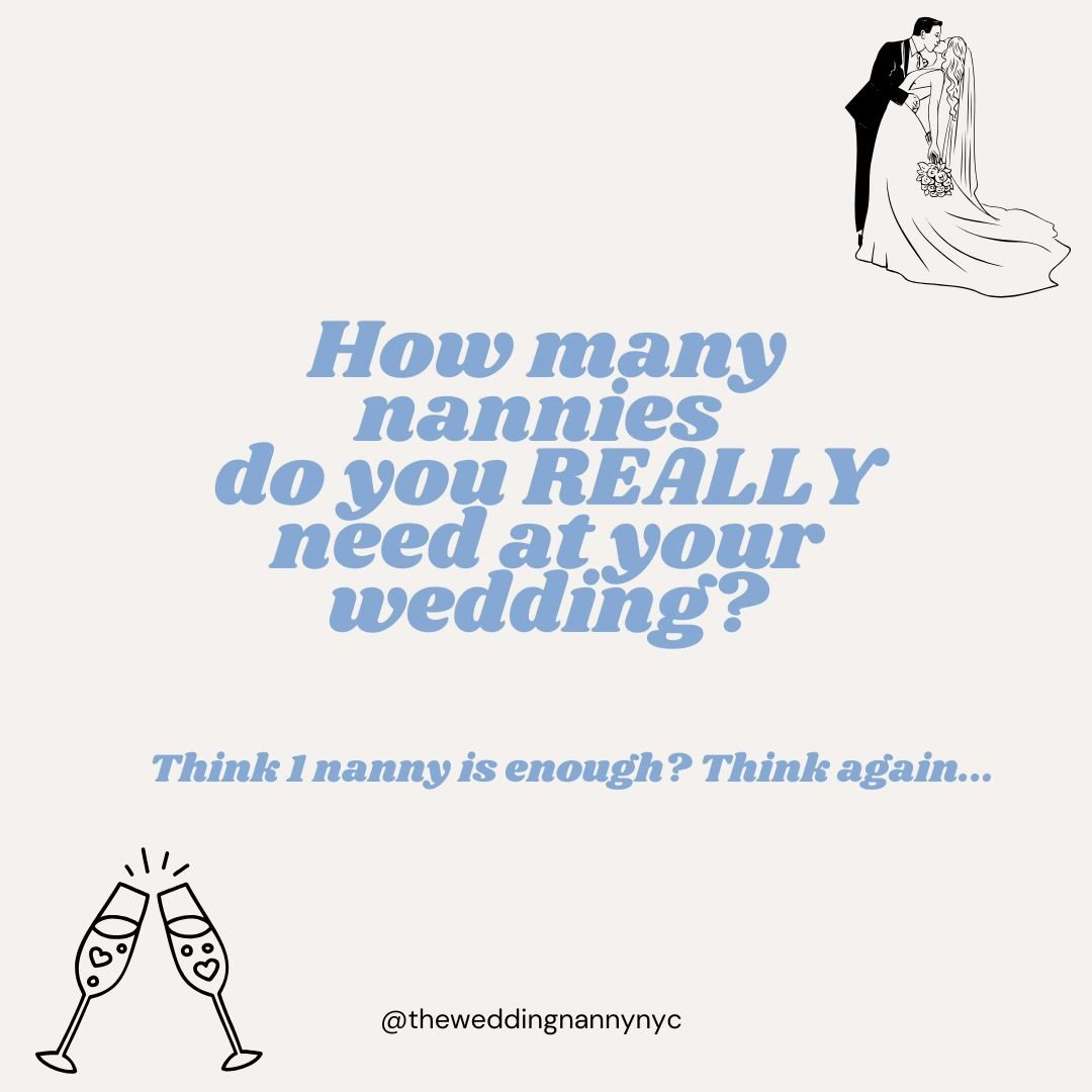 Understanding nanny/child ratios is key to a smooth wedding day 🤍

Weddings are fast-paced, overstimulating, and full of transitions - very different from regular babysitting. Proper ratios mean happy kids, calm parents, and a seamless celebration.
