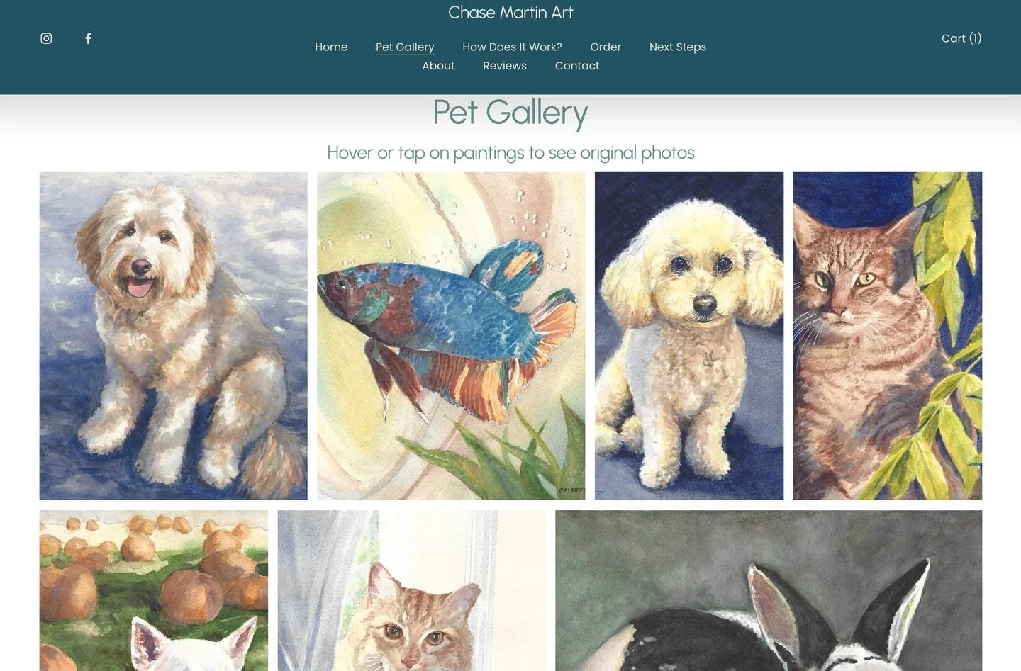 I just updated my website with new pricing and an updated portfolio of recent work - in time for my April participation in the Montclair Village Art Walk. 

Check it out at www.chasemartinart.com!

#watercolorpetportrait 
#petgifts 
#petmemorials 
#o