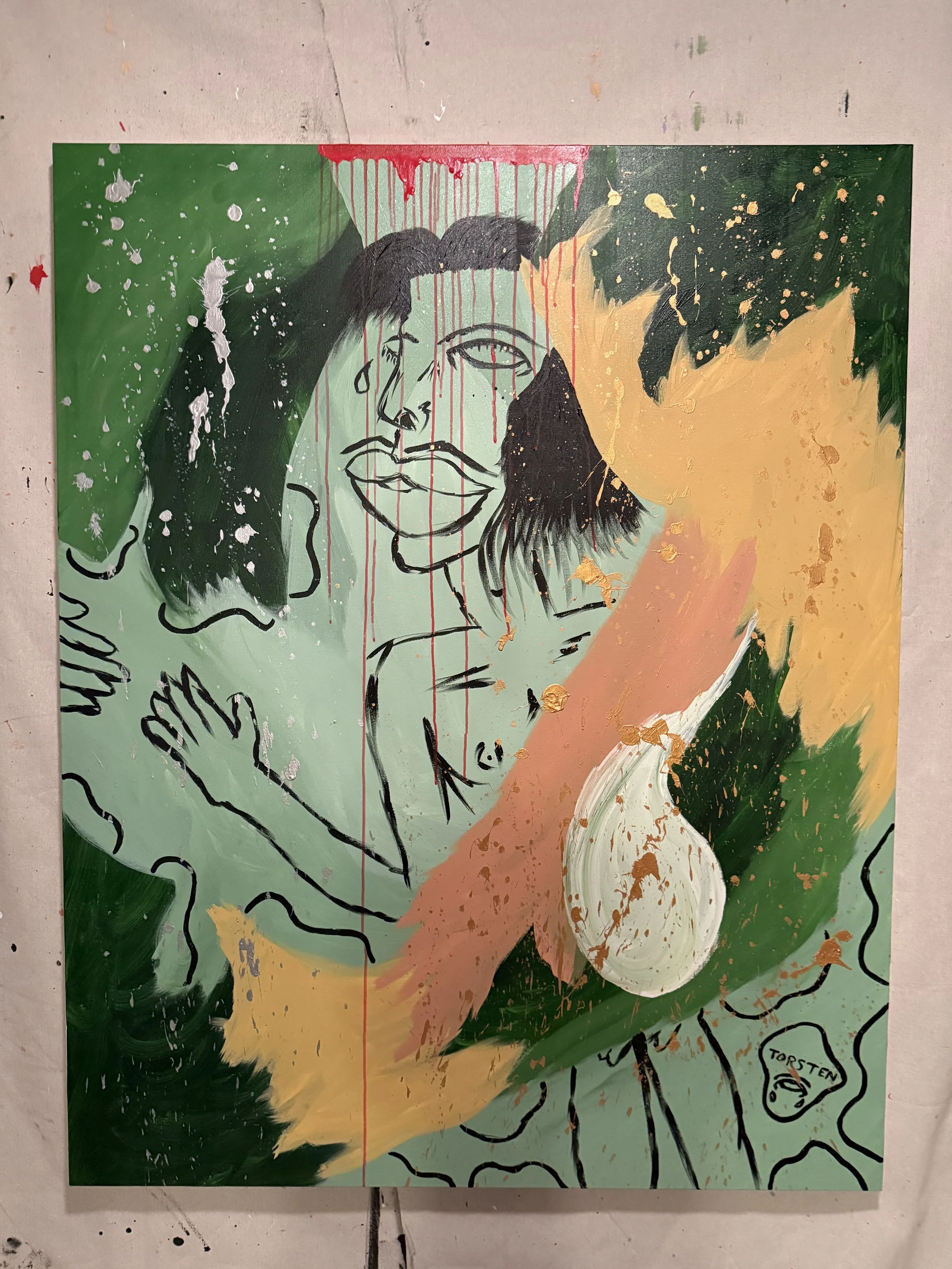 NO. 1, "WHO IS MAN" | acrylic on canvas° 48" x 60"