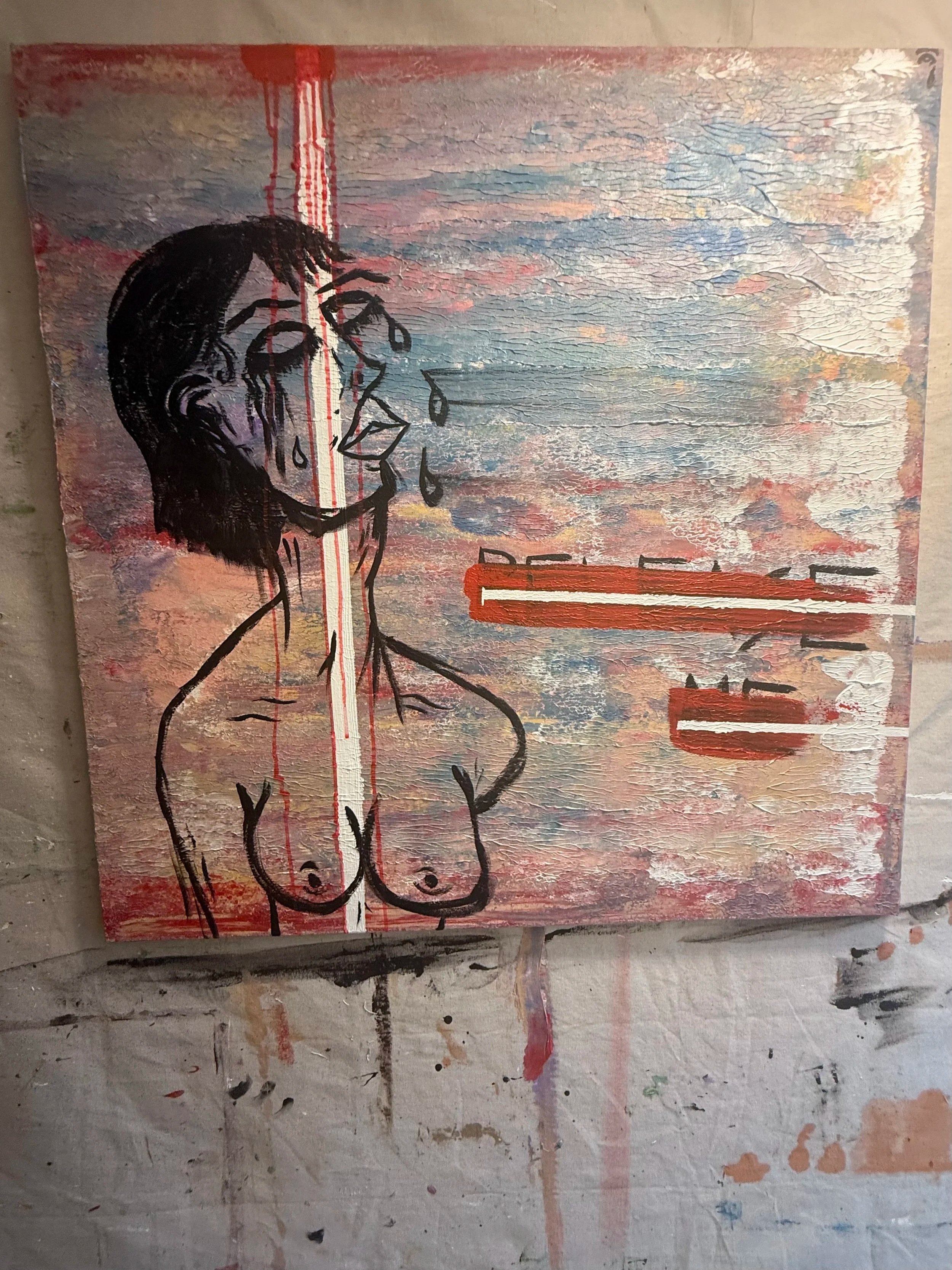 NO. 12, "CHAINS" | acrylic on canvas° 30" x 40"