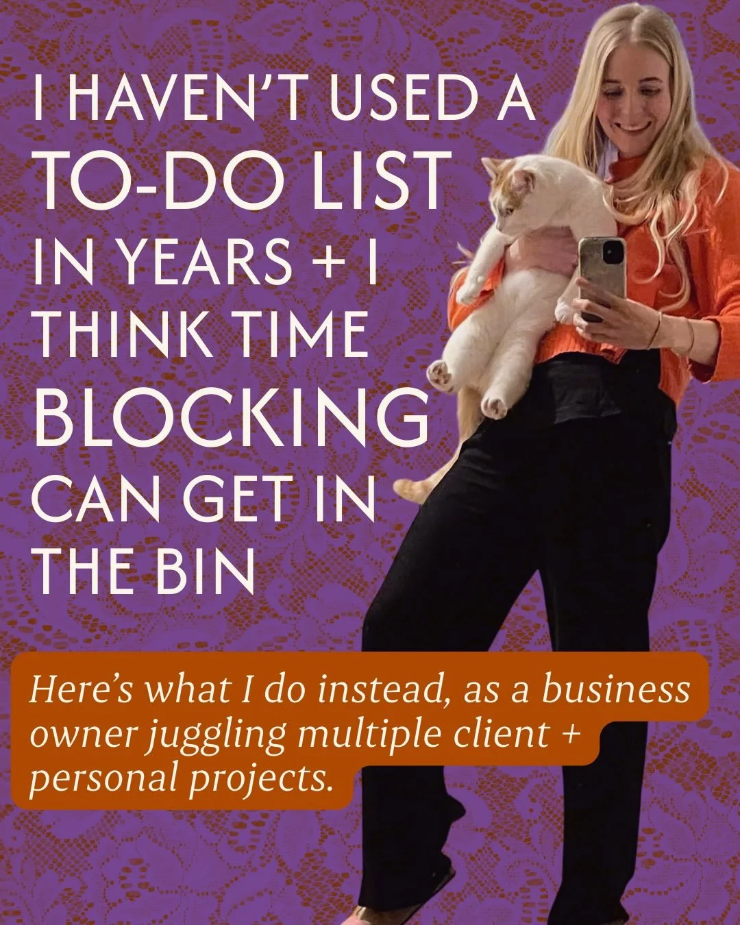 I&rsquo;ve never really found my &ldquo;niche&rdquo; in the online business planning and productivity world.

While I have friends and clients who time track every minute, block everything from their workout to their walks into their business calenda