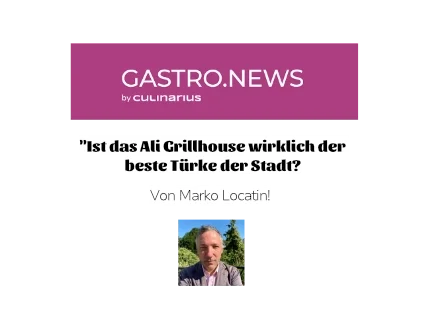Logo mit Text 'GASTRO.NEWS by CULINARIUS' auf lila Hintergrund