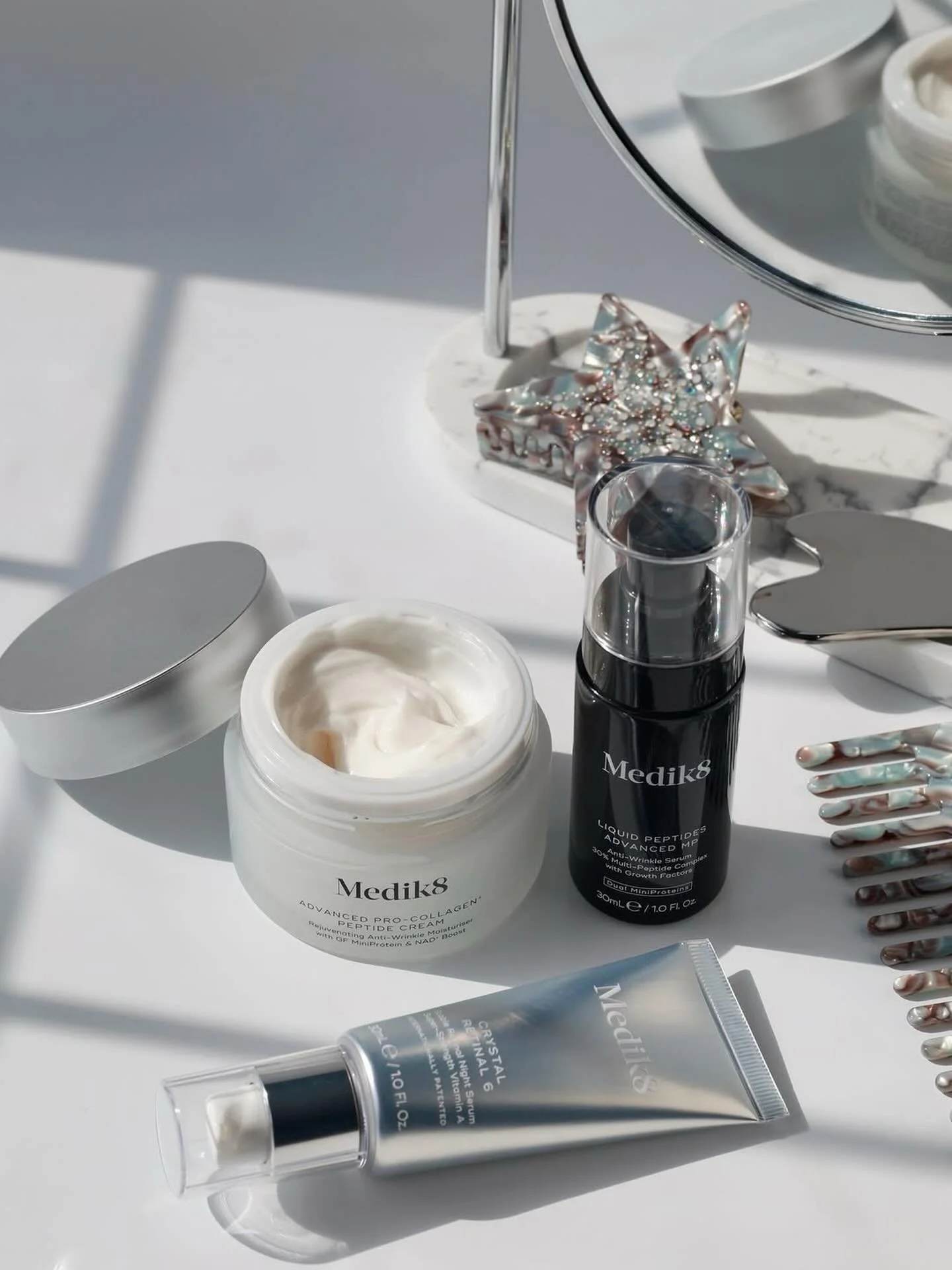 Meet your nightly skincare essentials from @officialmedik8 

Clinically backed to help increase collagen production and reveal younger-looking skin that feels firmer and smoother. Revealing a radiant complexion by morning.

Shop now at The LHB 🤍

#M
