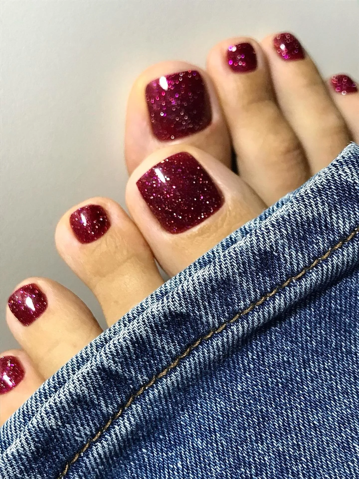 Deep berry sparkle for the festive season ✨🍷

Rich, glossy and full of shimmer &ndash; this deep wine pedi is made for December.

Photo credits @pinterestuk 

✨ Book using the link in our bio
📍 The Lanes Health &amp; Beauty

#TheLanesHealthAndBeaut