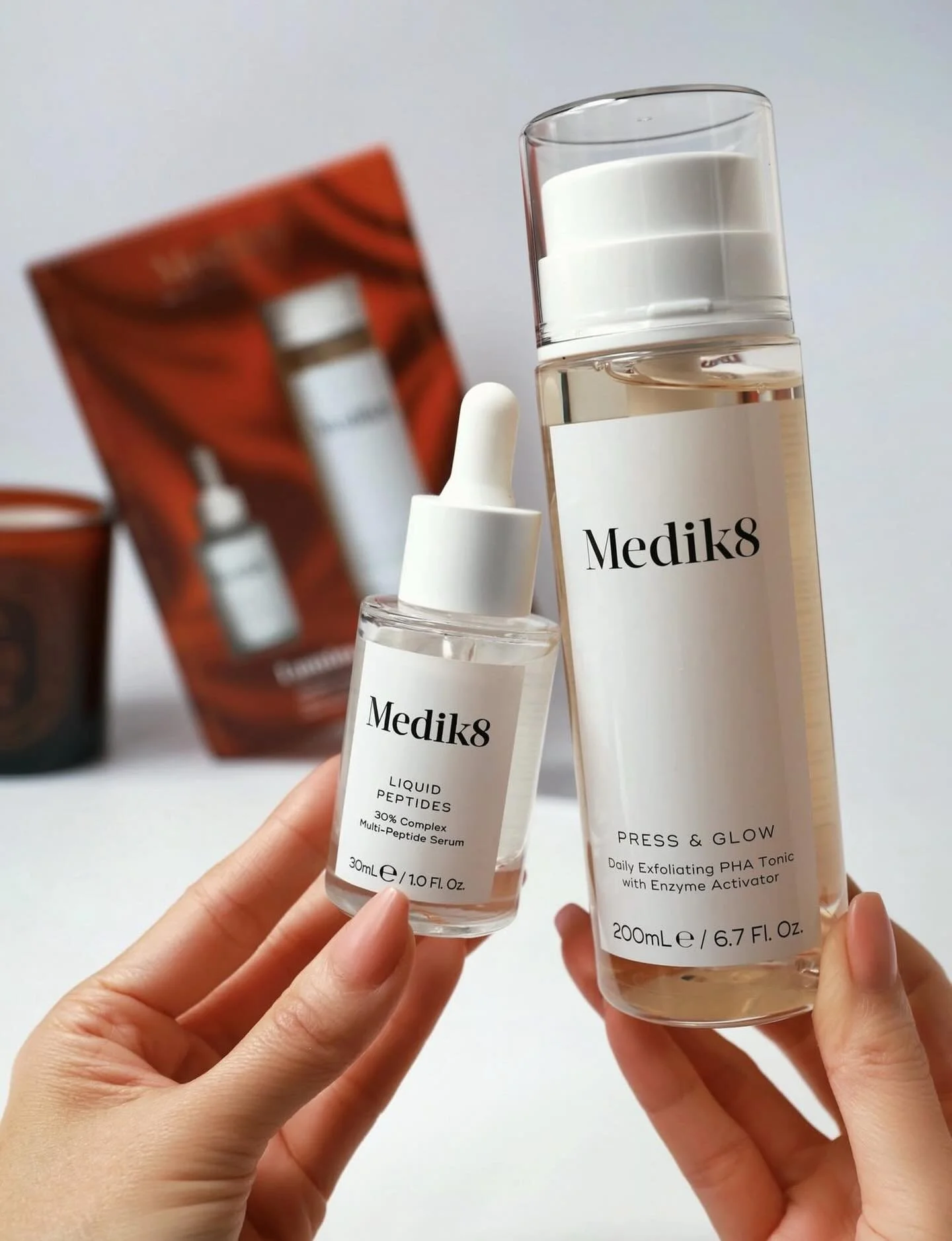 Two Medik8 favourites we always recommend ✨

💧 Press &amp; Glow &ndash; a gentle daily PHA toner that exfoliates, brightens and smooths without irritation. Perfect for sensitive skin and ideal if you want that fresh, healthy glow with zero downtime.