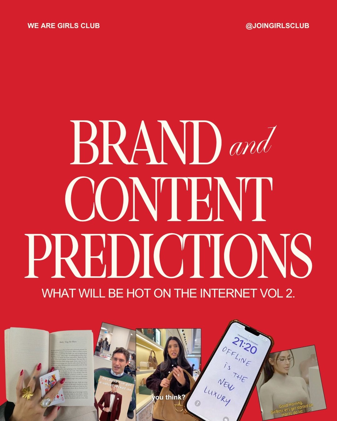 2026 predictions part 2 💌

Ok not so much predictions but some trends worth paying attention to. 

&bull; employee generated content 
&bull; founder-led content
&bull; analog is the most overused word of 2026 but we sure want more meaningful experie