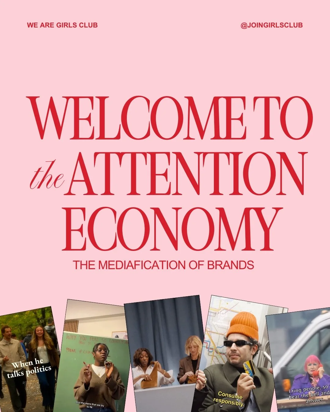 Everyone&rsquo;s a media brand these days 👀

And in a world where attention is the most scarce resource and you&rsquo;re always one post away from getting your 5 minutes of internet fame, why wouldn&rsquo;t you shoot your shots. 

Full (it&rsquo;s a