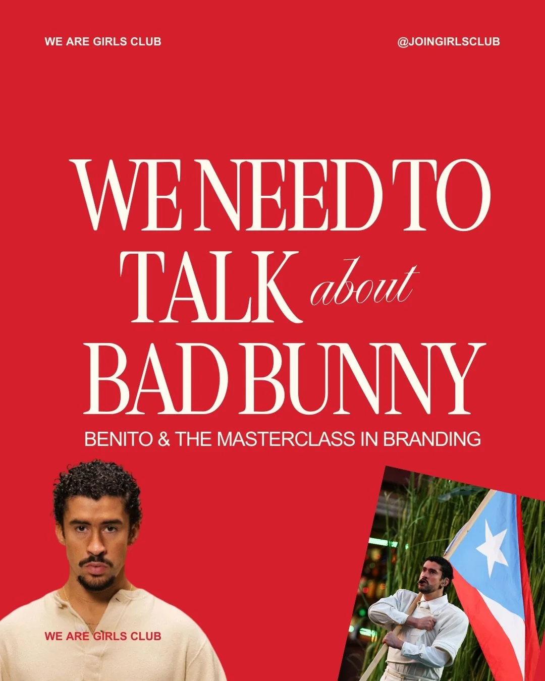 It&rsquo;s bad bunny&rsquo;s world and we&rsquo;re all just (happily and joyfully) live in it 🇵🇷❤️

Also Benito, what you wiped your IG for?! What&rsquo;s next? We&rsquo;re sat!