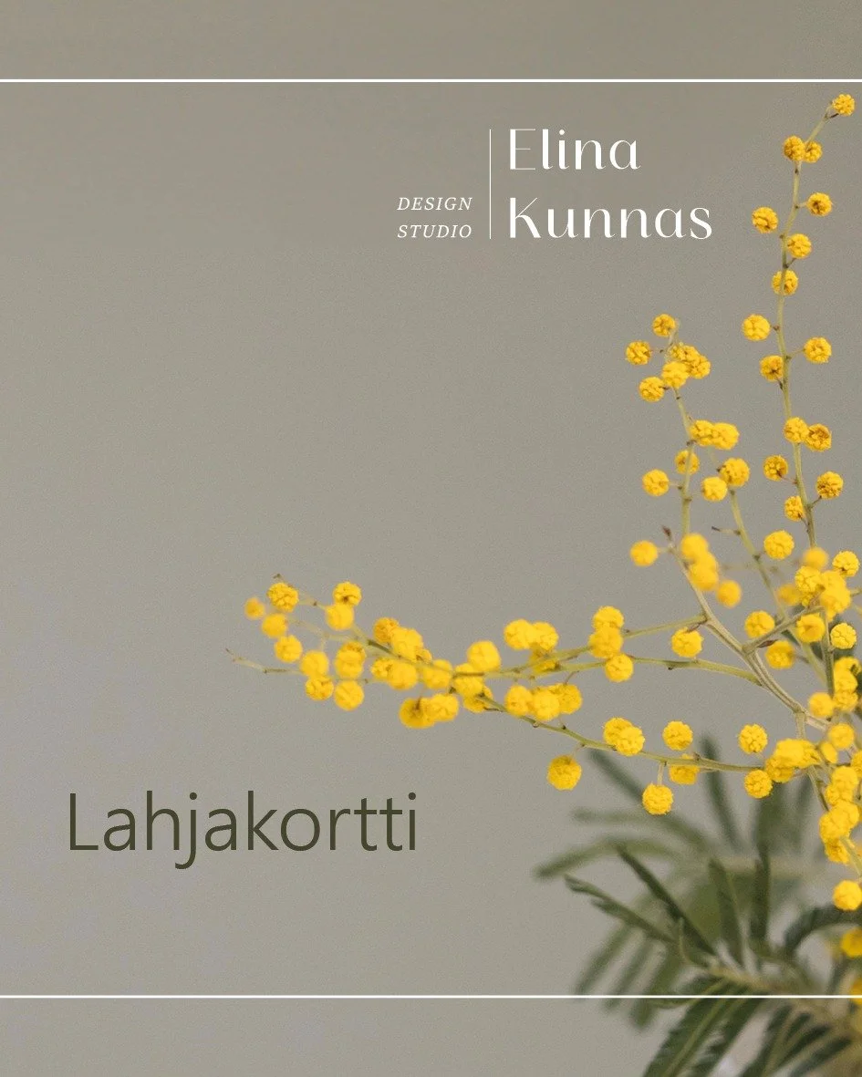 Oman ty&ouml;n mainos

Vaikka el&auml;mme viel&auml; marraskuuta, joulu alkaa hiljalleen n&auml;ky&auml; valoissa, tuoksuissa ja tunnelmassa. Moni pohtii jo, mit&auml; antaisi lahjaksi ihmiselle, jolla on kaikkea. Mit&auml;&auml;n turhaa kun ei halua