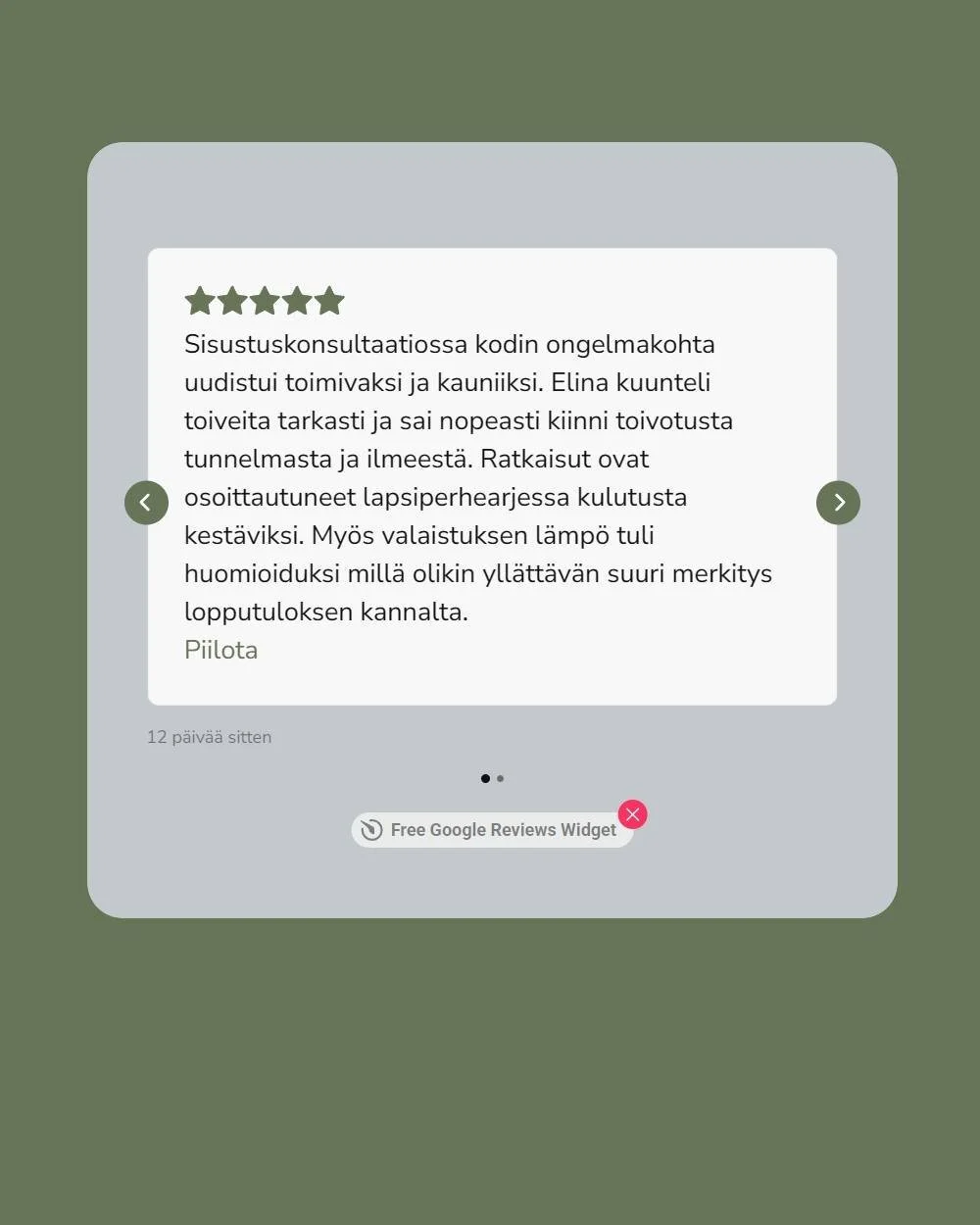 On merkityksellist&auml; kuulla, milt&auml; suunnitteluty&ouml; on tuntunut ja mit&auml; se on tuonut arkeen. Usein kyse ei ole suurista muutoksista, vaan siit&auml;, ett&auml; koti alkaa tuntua selke&auml;mm&auml;lt&auml;, rauhallisemmalta ja enemm&