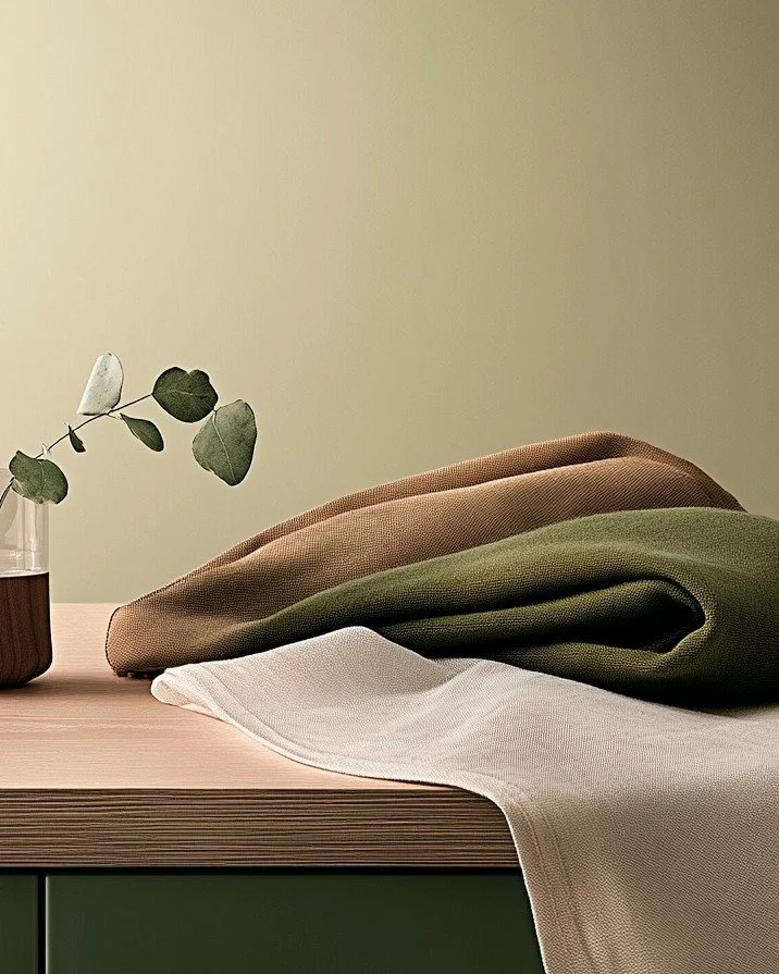 Minulla on tekeill&auml; suunnitelma kodinhoitohuoneesta, joka ei olisi vain kliininen paikka hoitaa pyykit, vaan tunnelmaltaan harmoninen ja lempe&auml;. Tein teko&auml;lyn kanssa t&auml;m&auml;n kuvan, josta v&auml;littyy se tunnelma, jota nyt haet