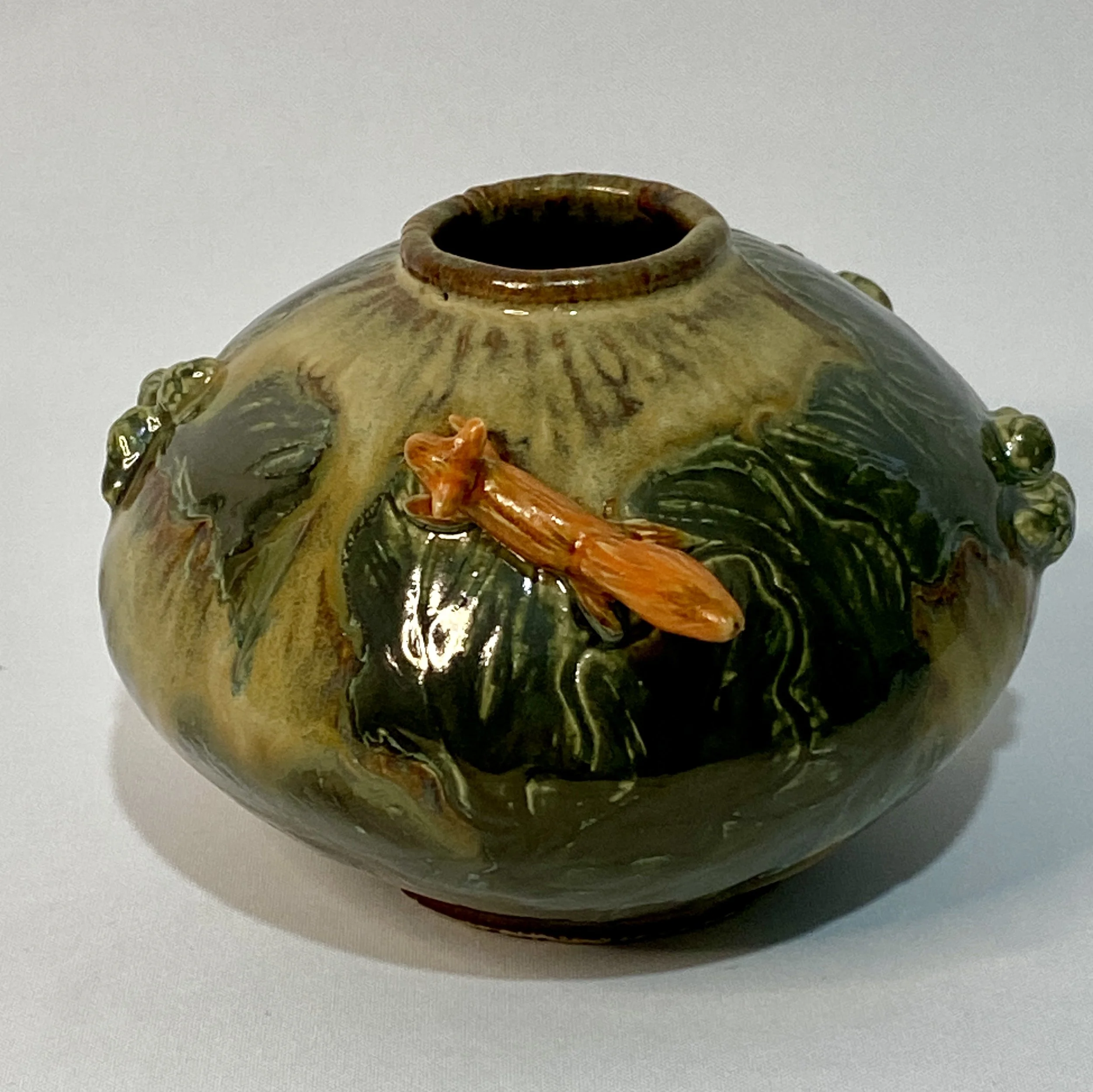 Autumnal Ceramic Vase and red squirrel