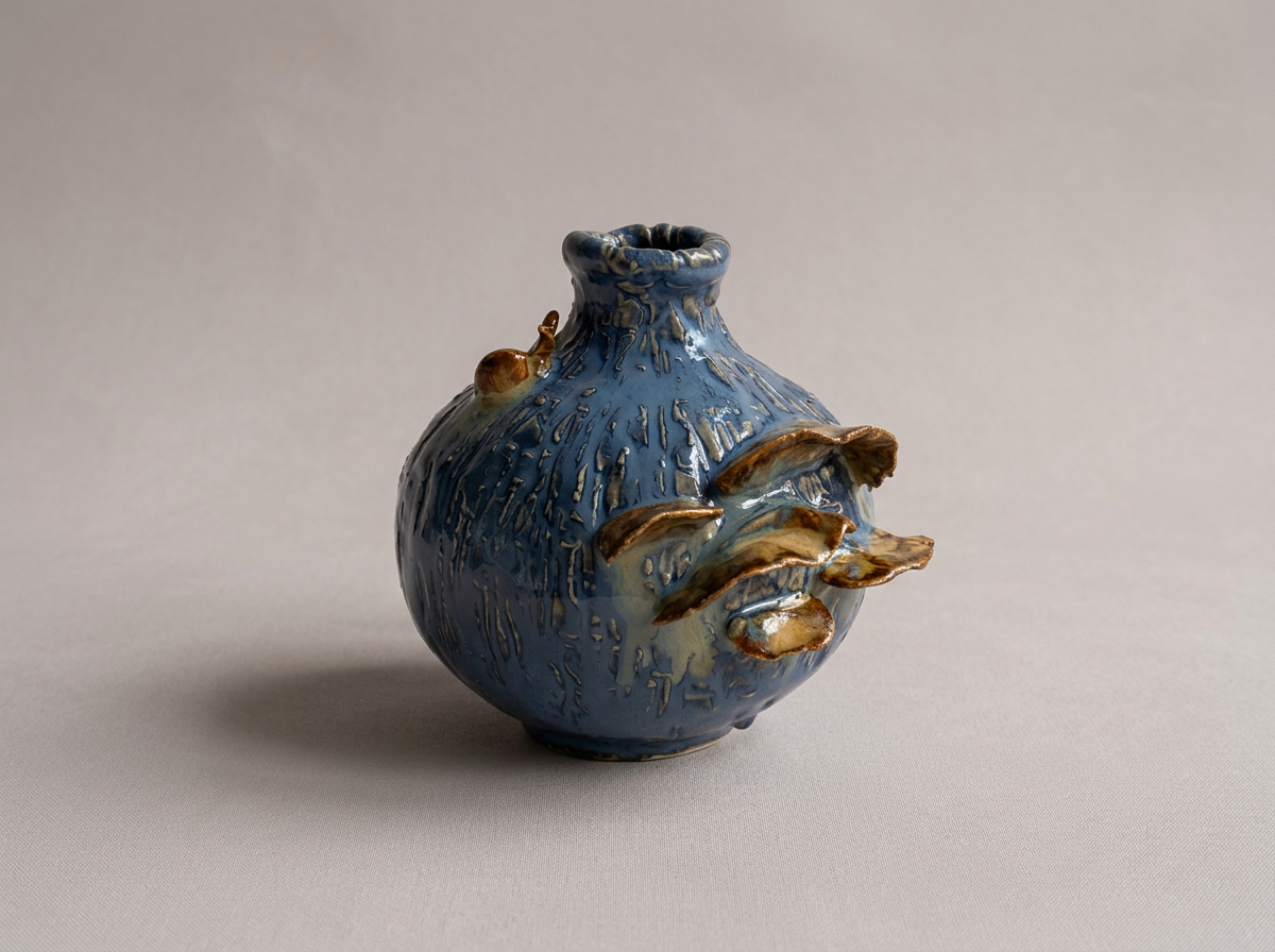 Elegant Handmade Ceramic Candlestick Holder