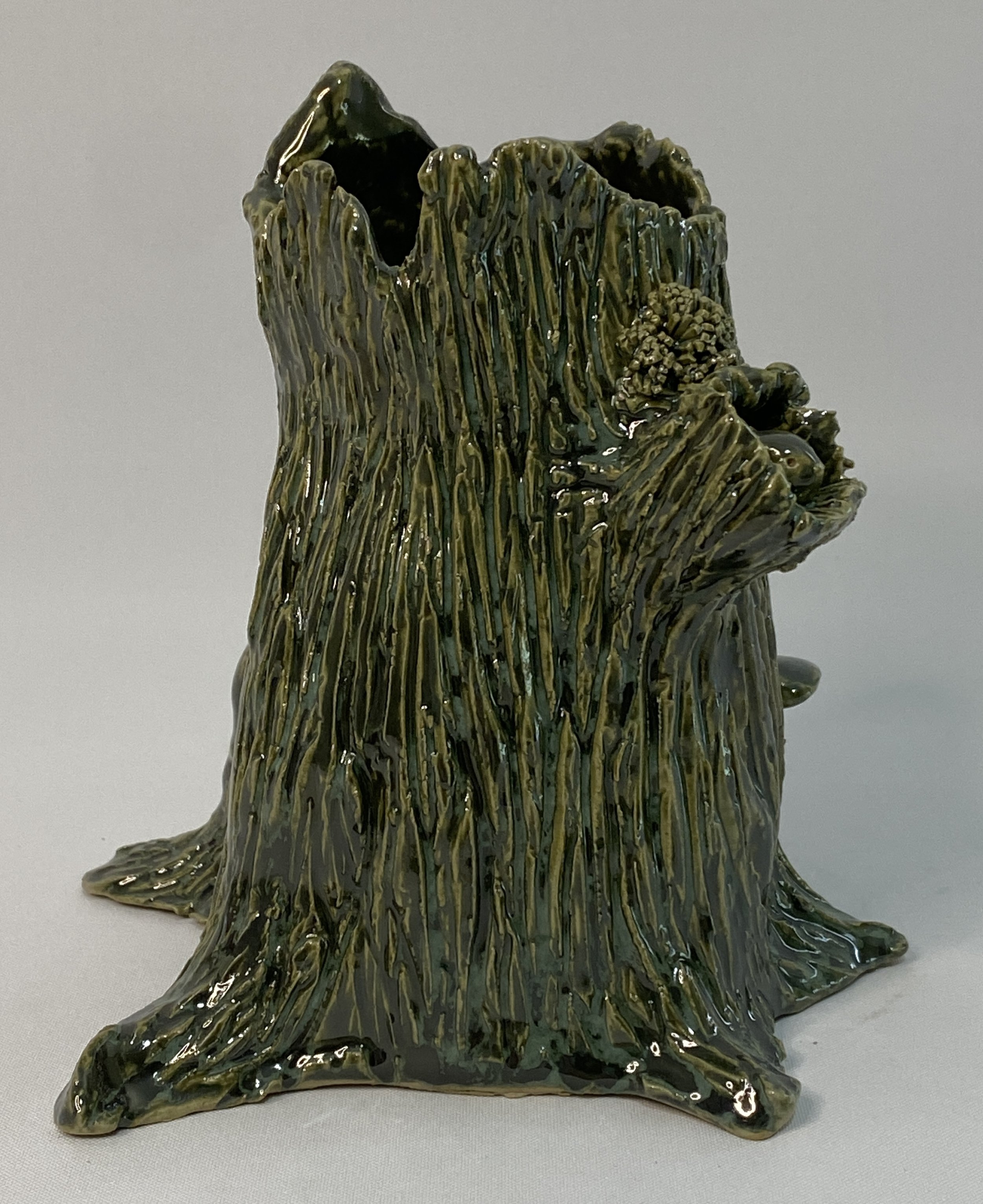 Tree Trunk Ceramic Vase