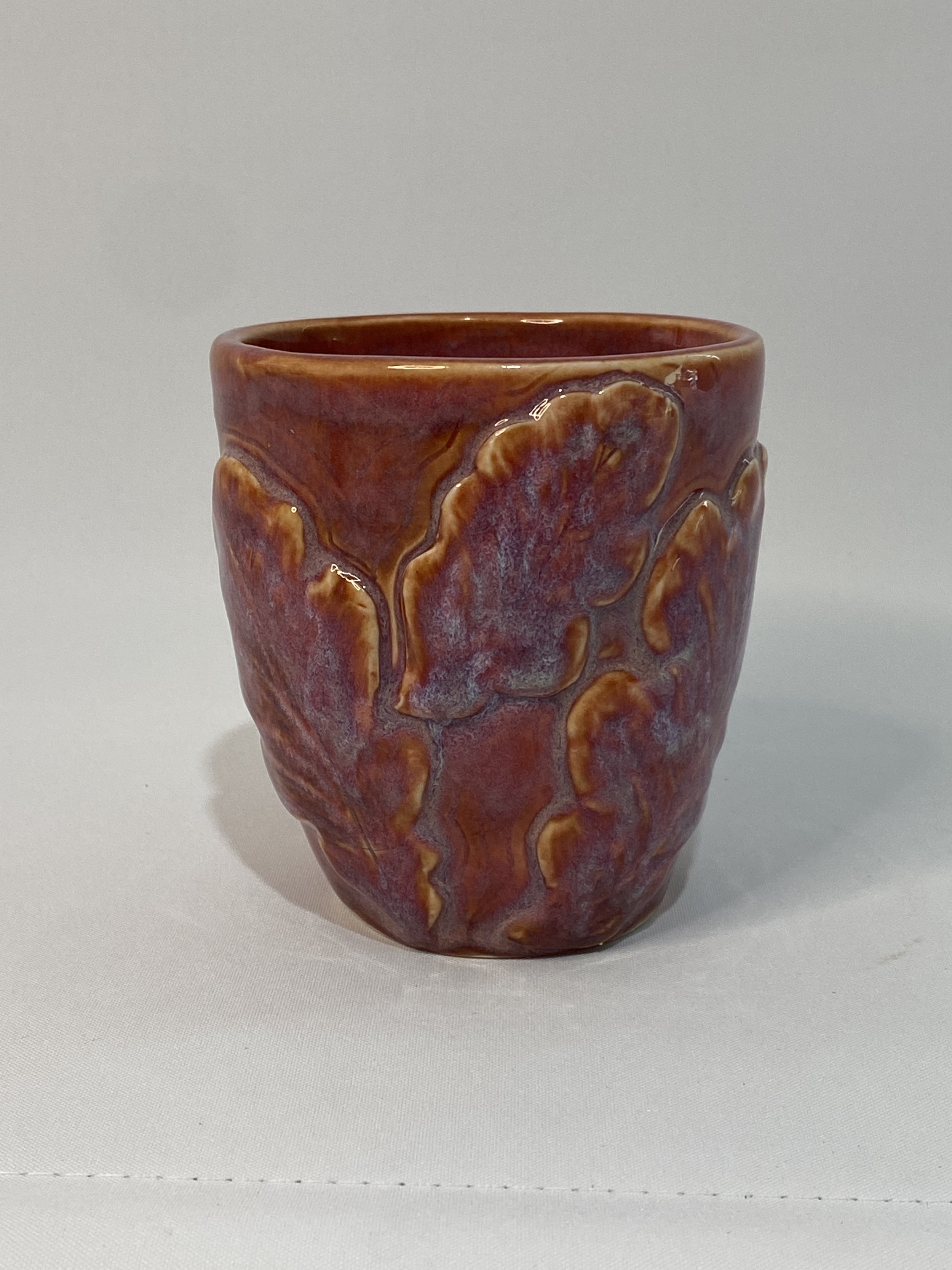 Leaf Imprint Ceramic Cup