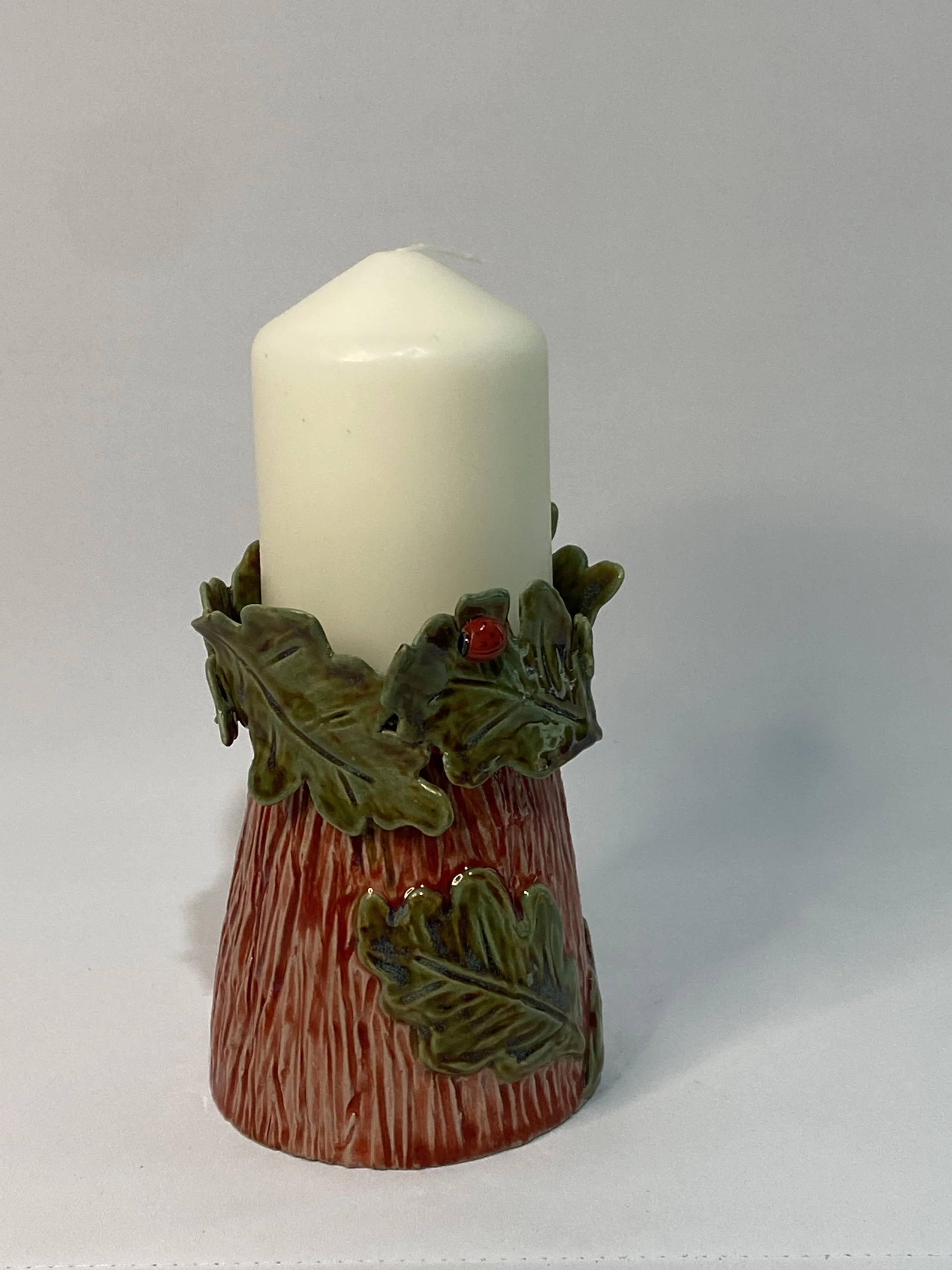 Nature-Inspired Ceramic Candle Holder