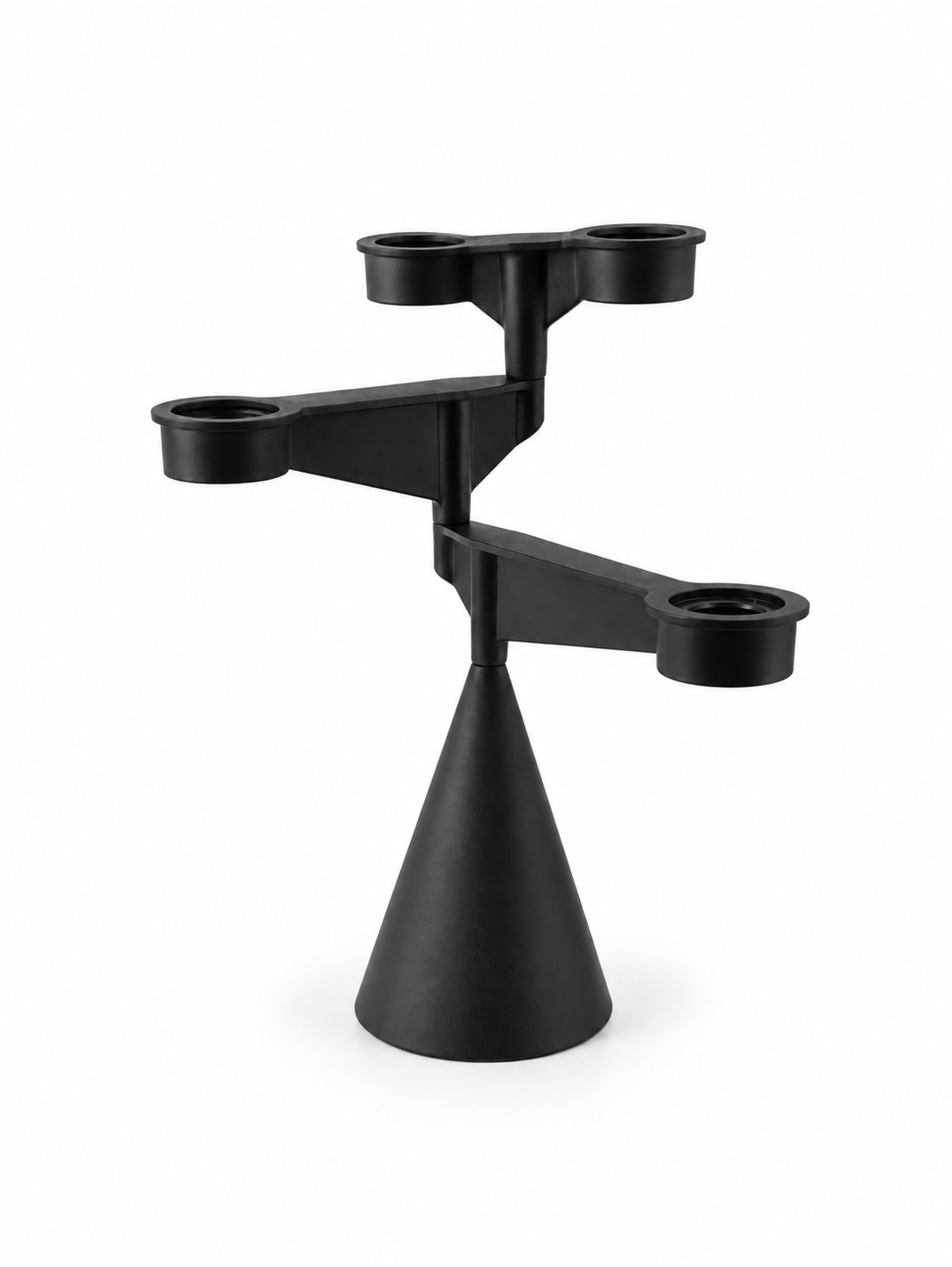 Spin Cast Iron Candle Holder