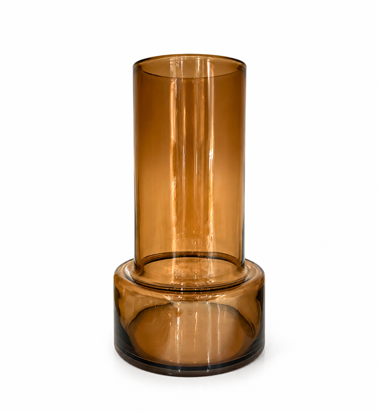 Amber Glass Vase