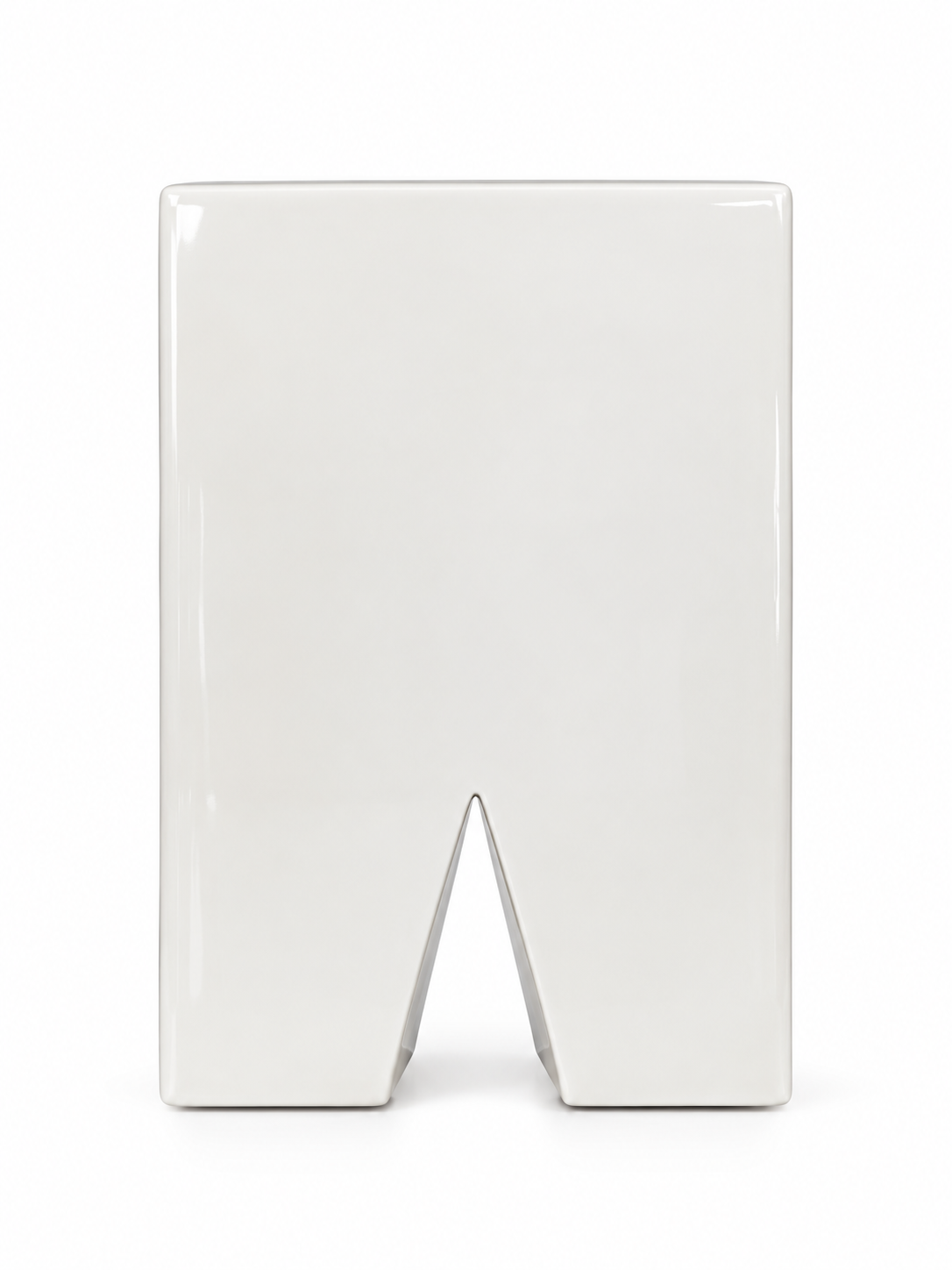 GLOSSY VASE WHITE