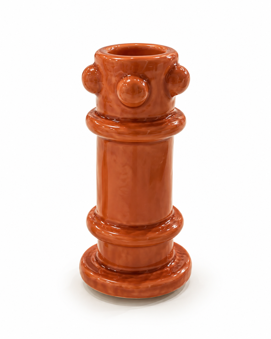 Glossy Terracotta Sculptural Totem.png